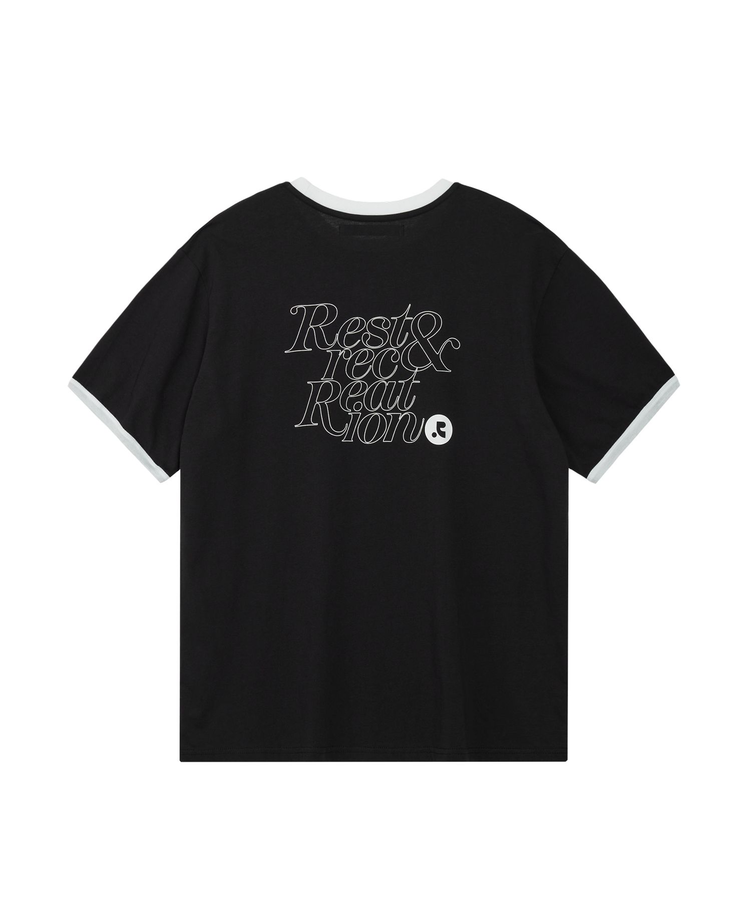 【REST&RECREATION】 RR LOGO RINGER T-SHIRT MUSINSA | REST&RECREATION LOGO RINGER T-SHIRT - BLACK