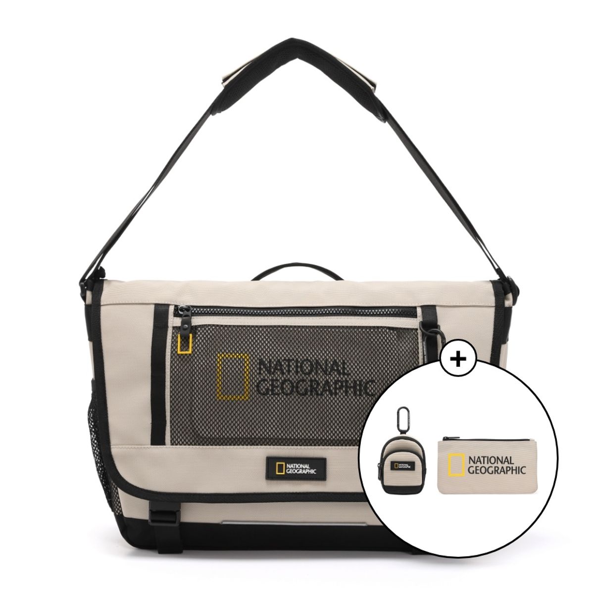 내셔널지오그래픽(NATIONALGEOGRAPHIC) N255ACR510 파치 메신저백 BEIGE