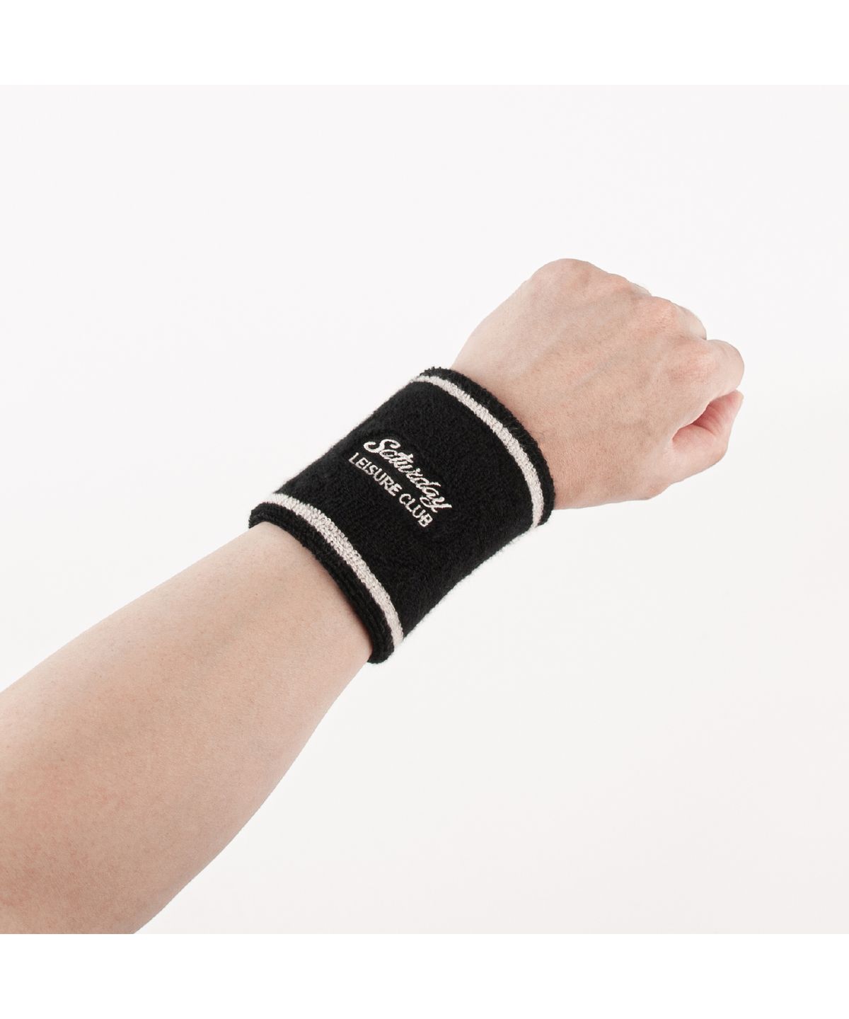 세러데이 레저 클럽(SATURDAY LEISURE CLUB) Leisure Wristband - Black & Ivory