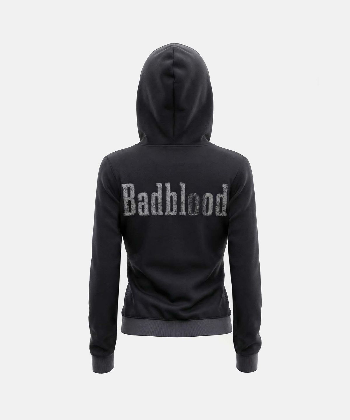배드블러드(BADBLOOD) 선 페이디드2 후드 집업 - 블랙