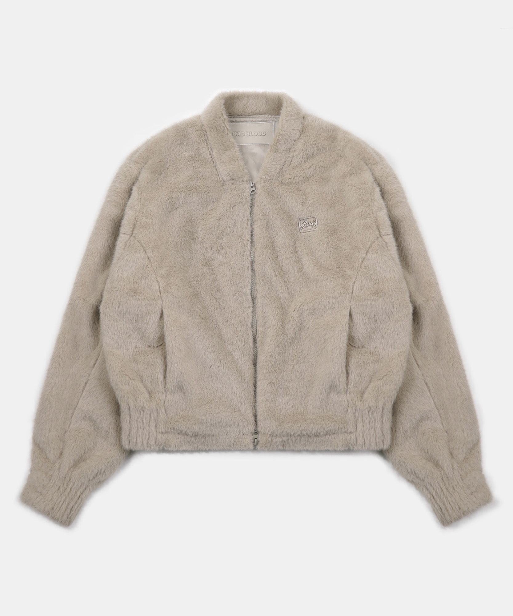 [男女共用]★BADBLOOD★Beyond Soft Light Fur Zip-Up Jacket MUSINSA | BADBLOOD Beyond Soft Light Fur Zip-Up Jacket - Sand