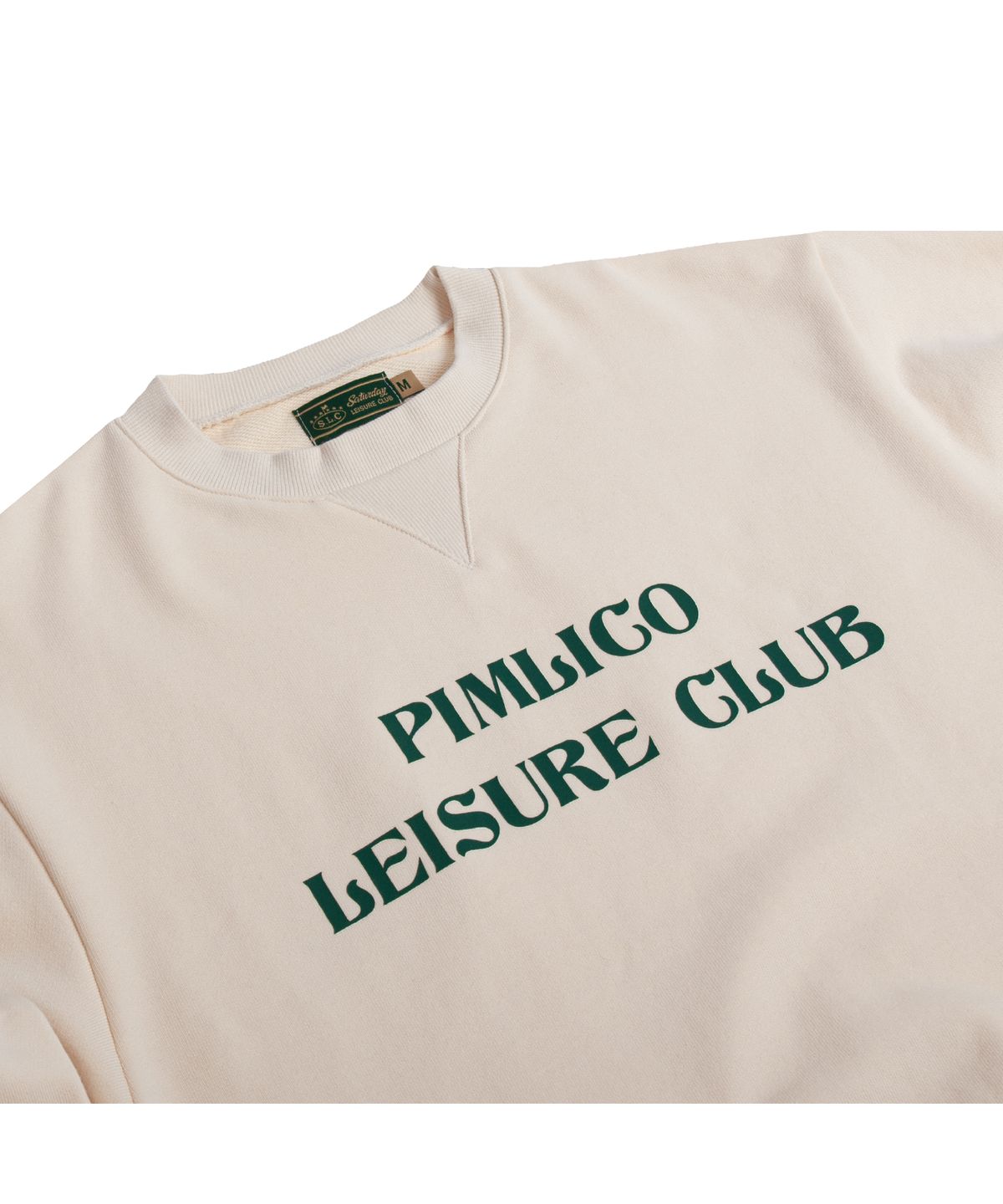 세러데이 레저 클럽(SATURDAY LEISURE CLUB) Pimlico Leisure Club Logo Leisure Sweatshirt(Unisex) - Ivory
