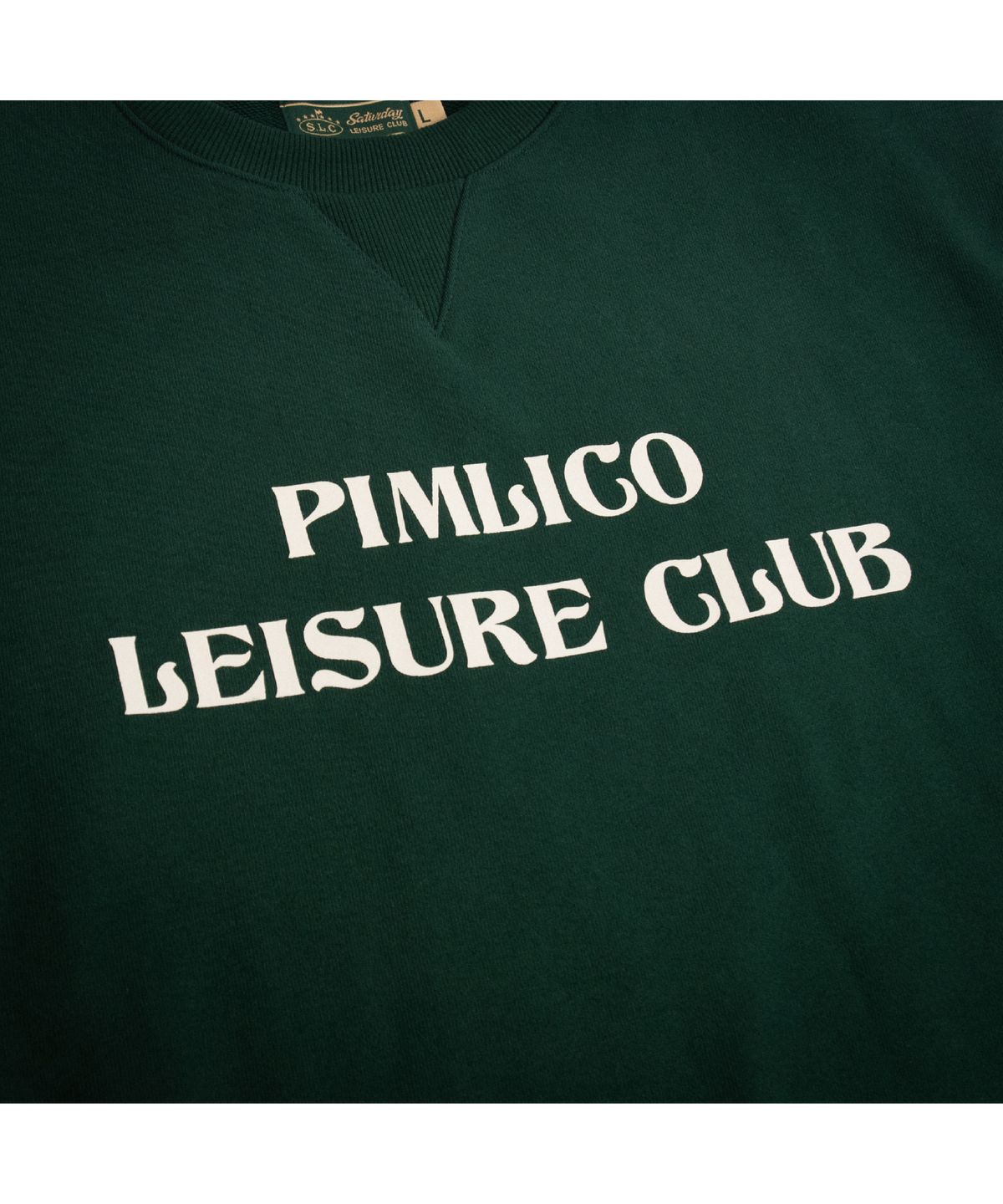 세러데이 레저 클럽(SATURDAY LEISURE CLUB) Pimlico Leisure Club Logo Leisure Sweatshirt(Unisex) - Green