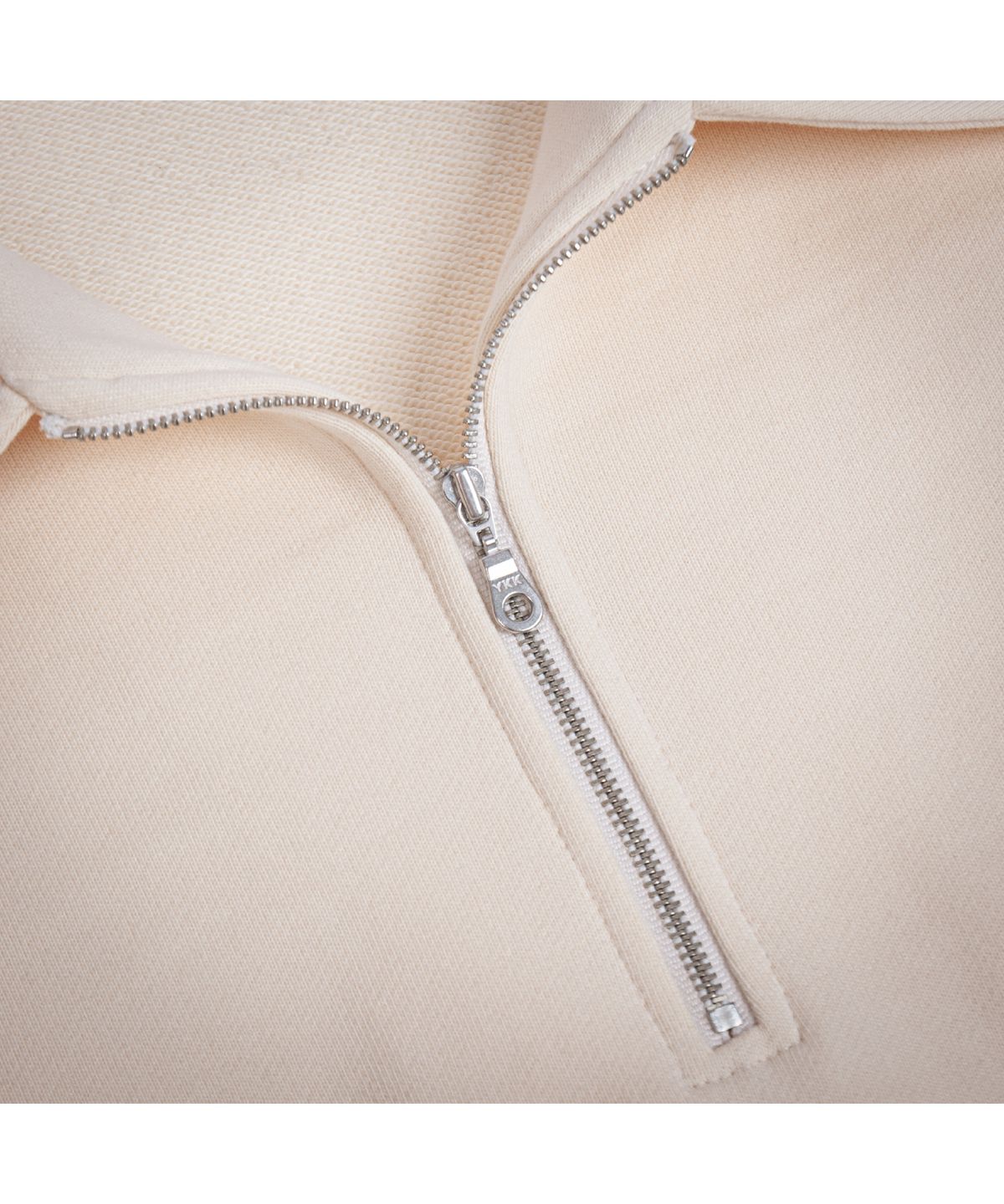 세러데이 레저 클럽(SATURDAY LEISURE CLUB) Saturday Leisure Club Logo Leisure Half Zip-Up Sweatshirt(Unisex) - Ivory