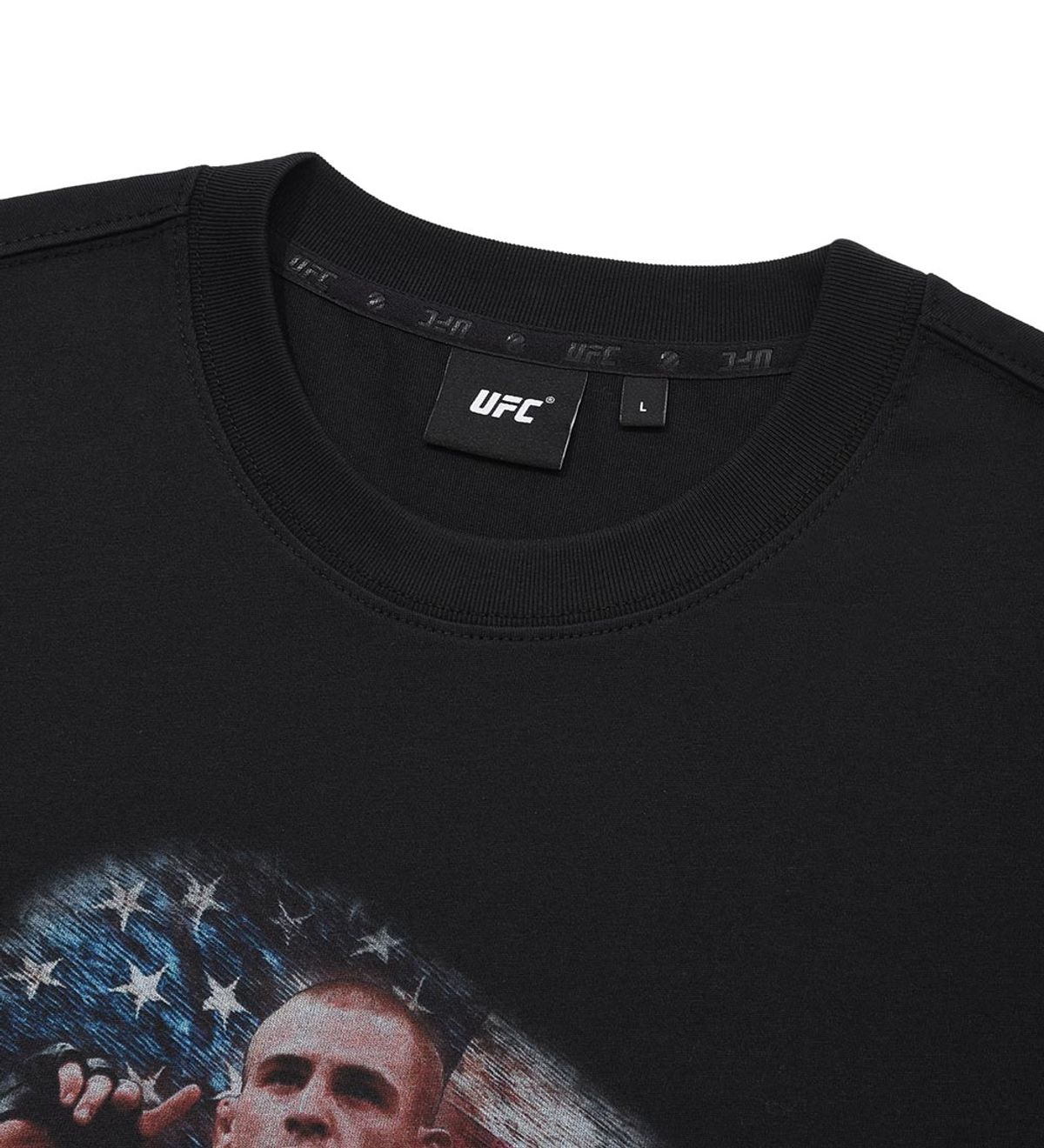 유에프씨 스포츠(UFC SPORT) UFC 더스틴 포이리에 릴렉스핏 반팔 티셔츠 블랙 U2SSW2102BK