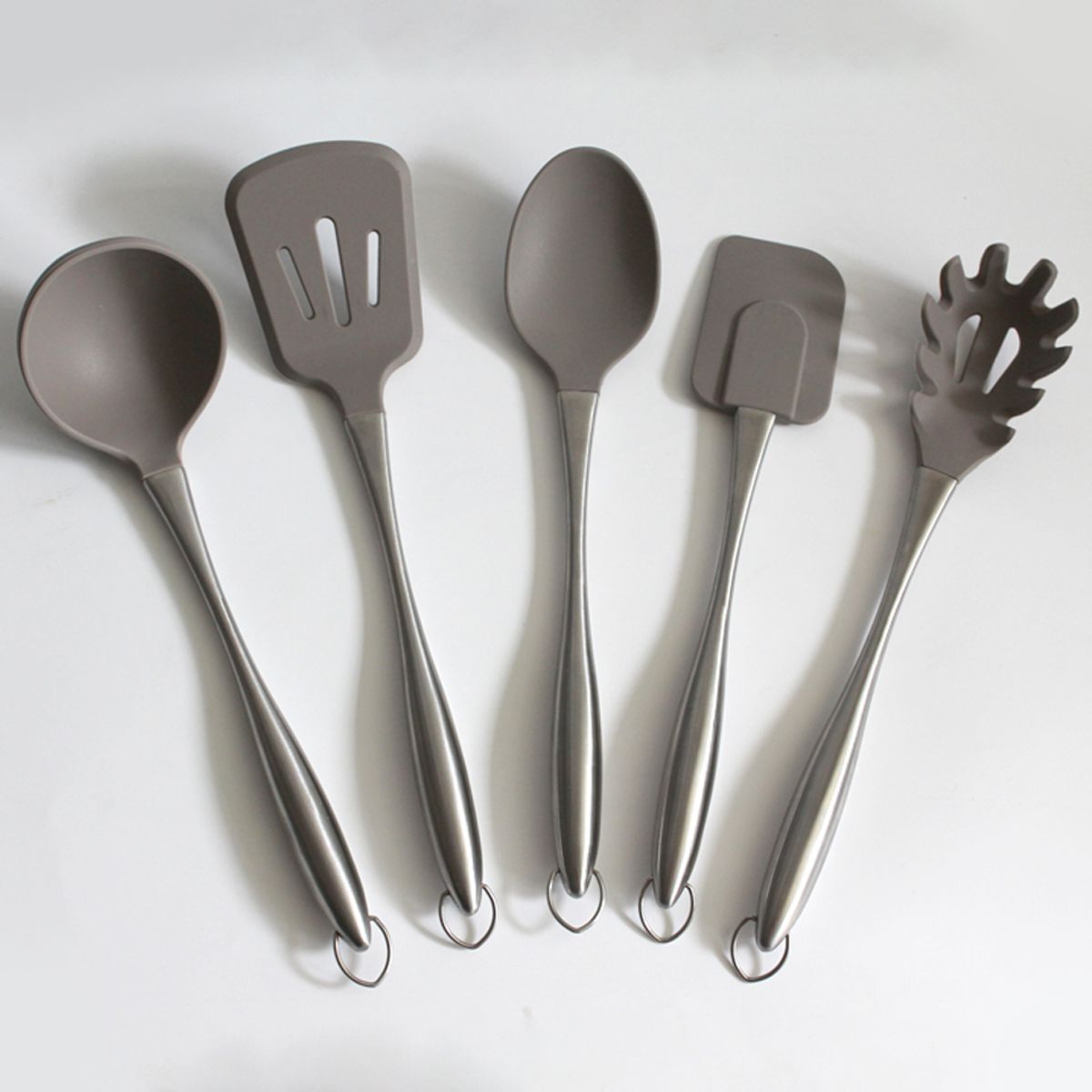 키친구(KITCHENGU) 실리콘 조리도구 키친툴 실버 그레이