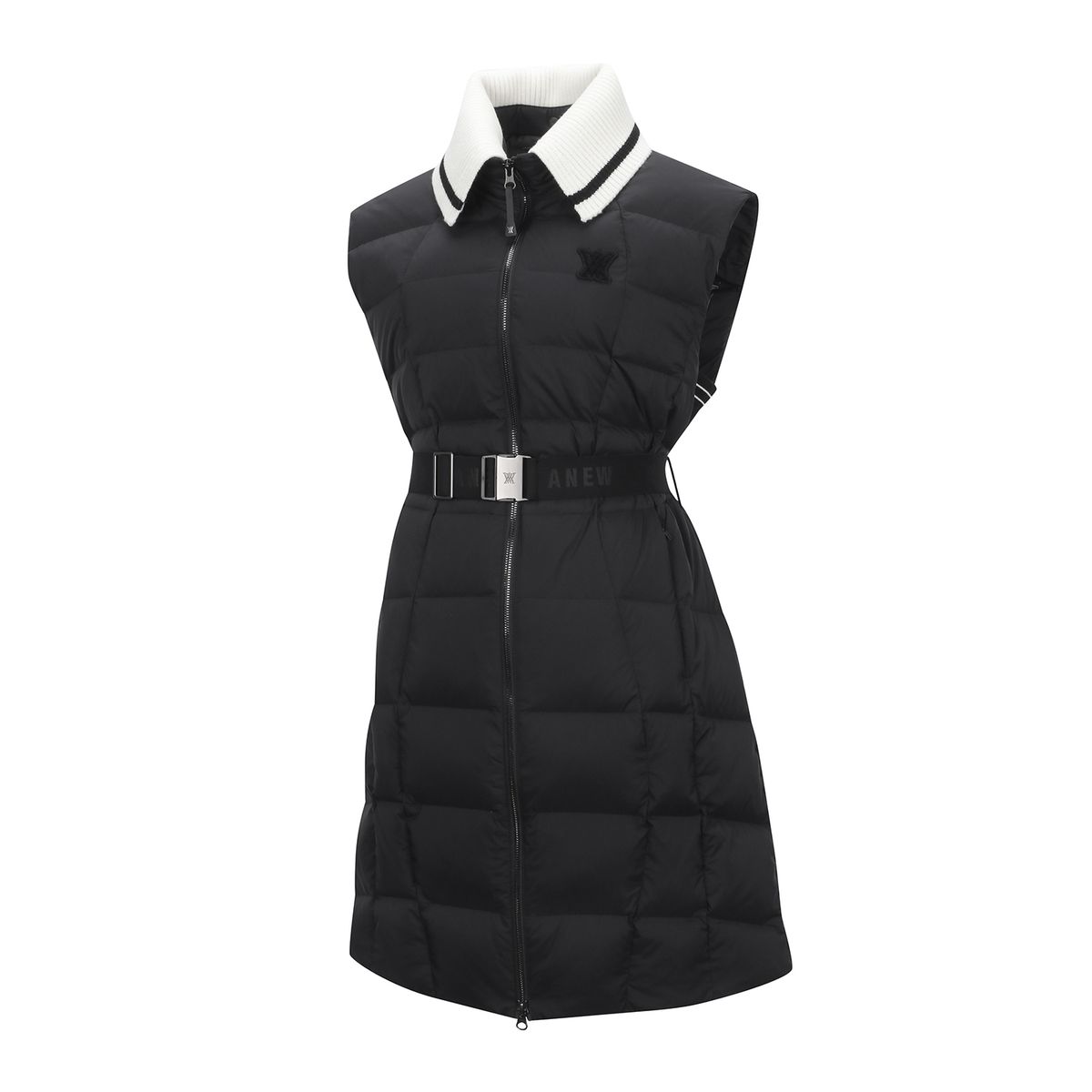 어뉴골프(ANEW GOLF) W HIGH NECK LONG DOWN VT_BK