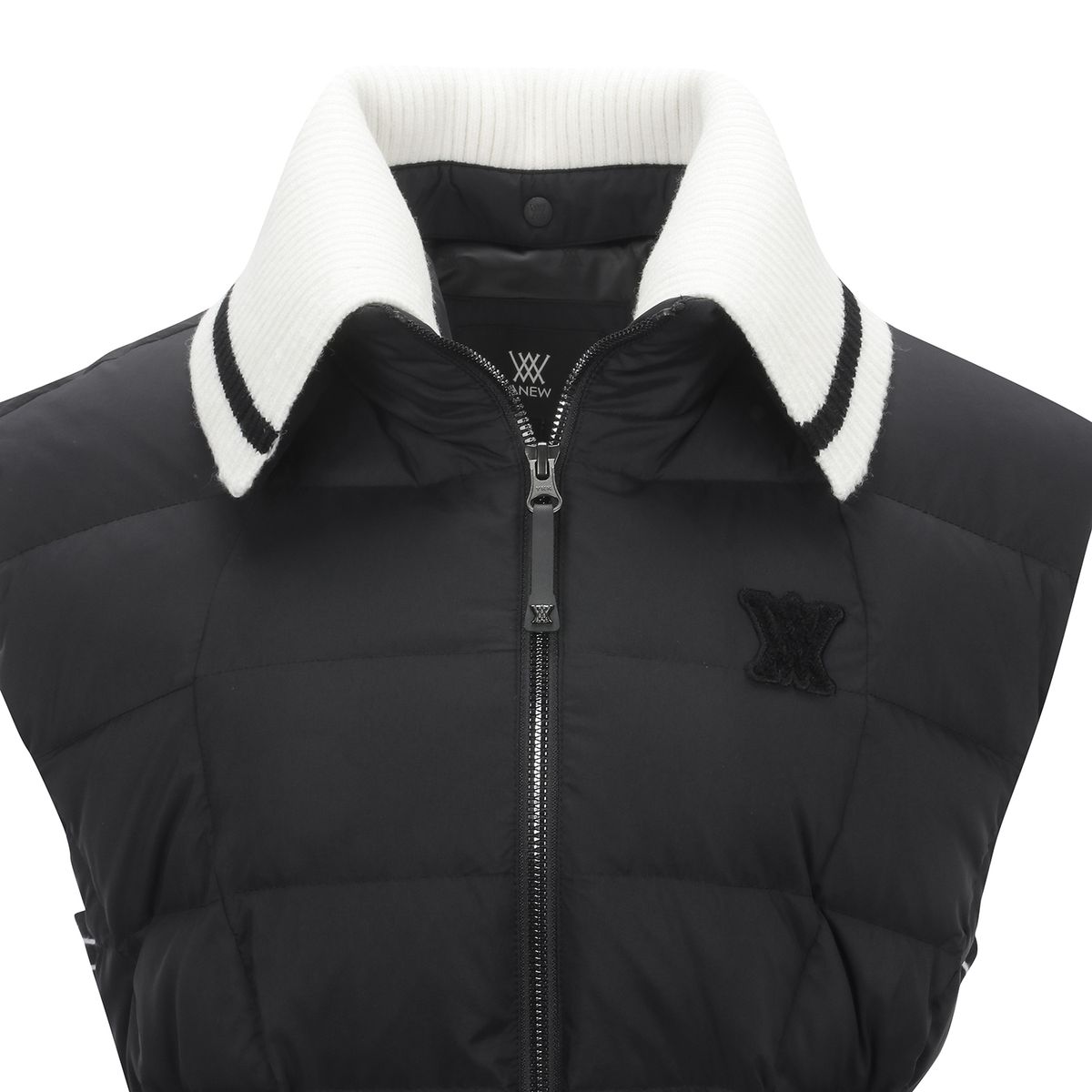 어뉴골프(ANEW GOLF) W HIGH NECK LONG DOWN VT_BK