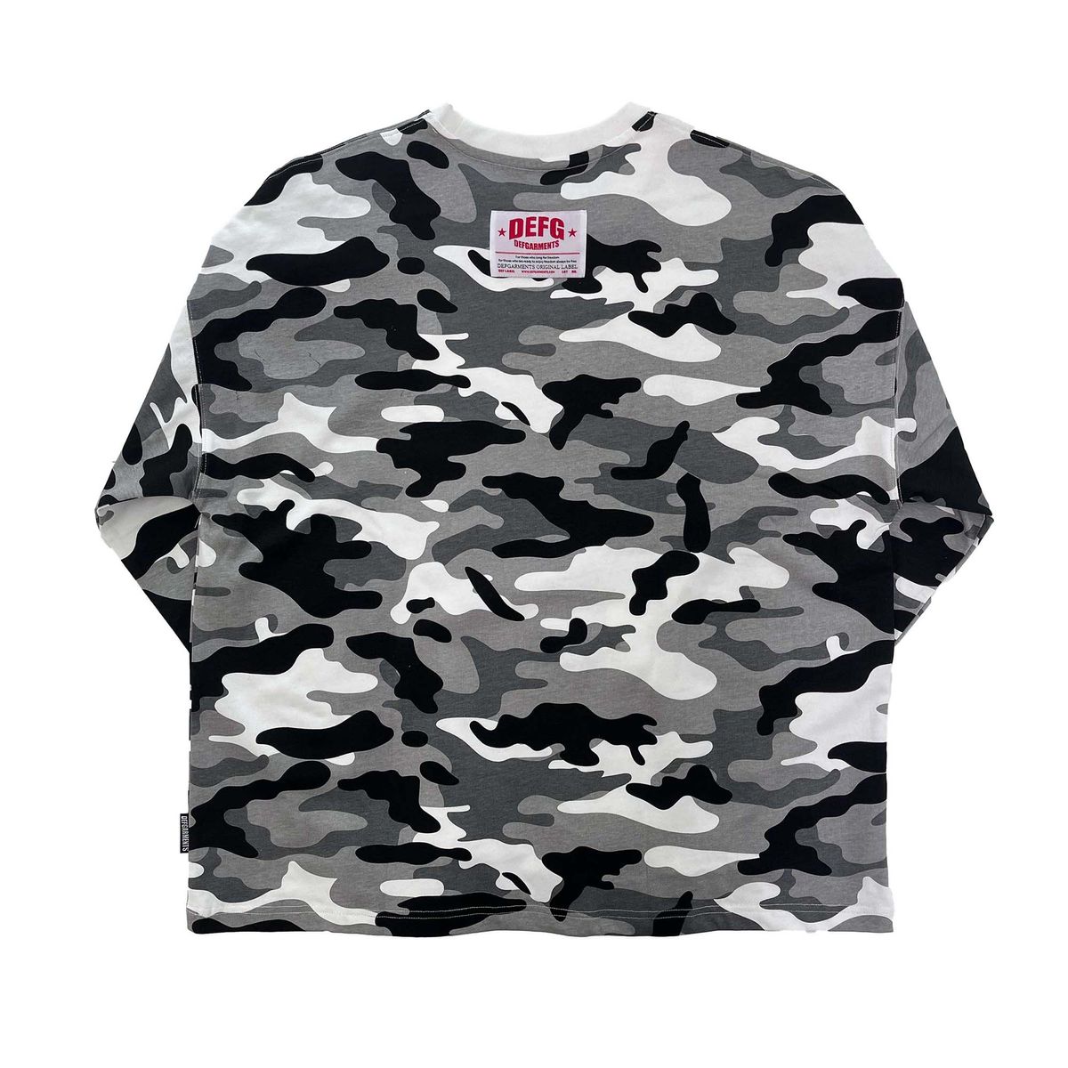 데프가먼츠(DEFGARMENTS) 카모 데프 프린팅 롱슬리브[카모/블랙]