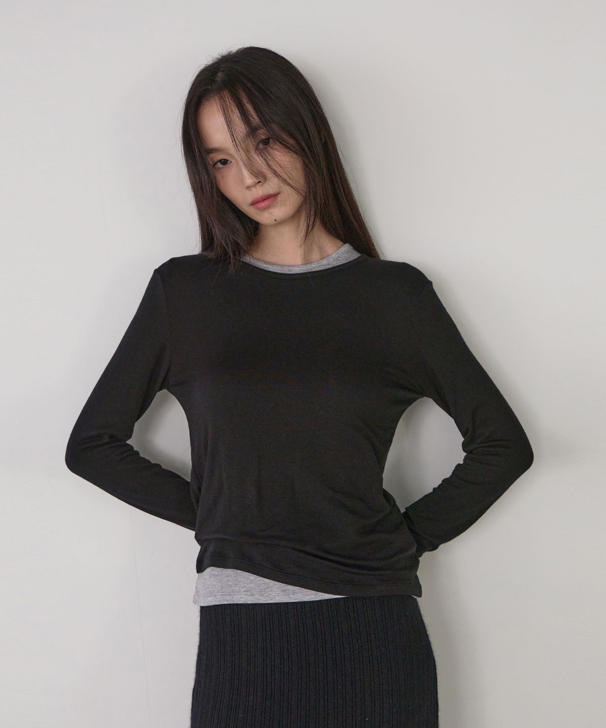 더마고(THEMARGOT) SOFT WOOL TEE (BLACK)