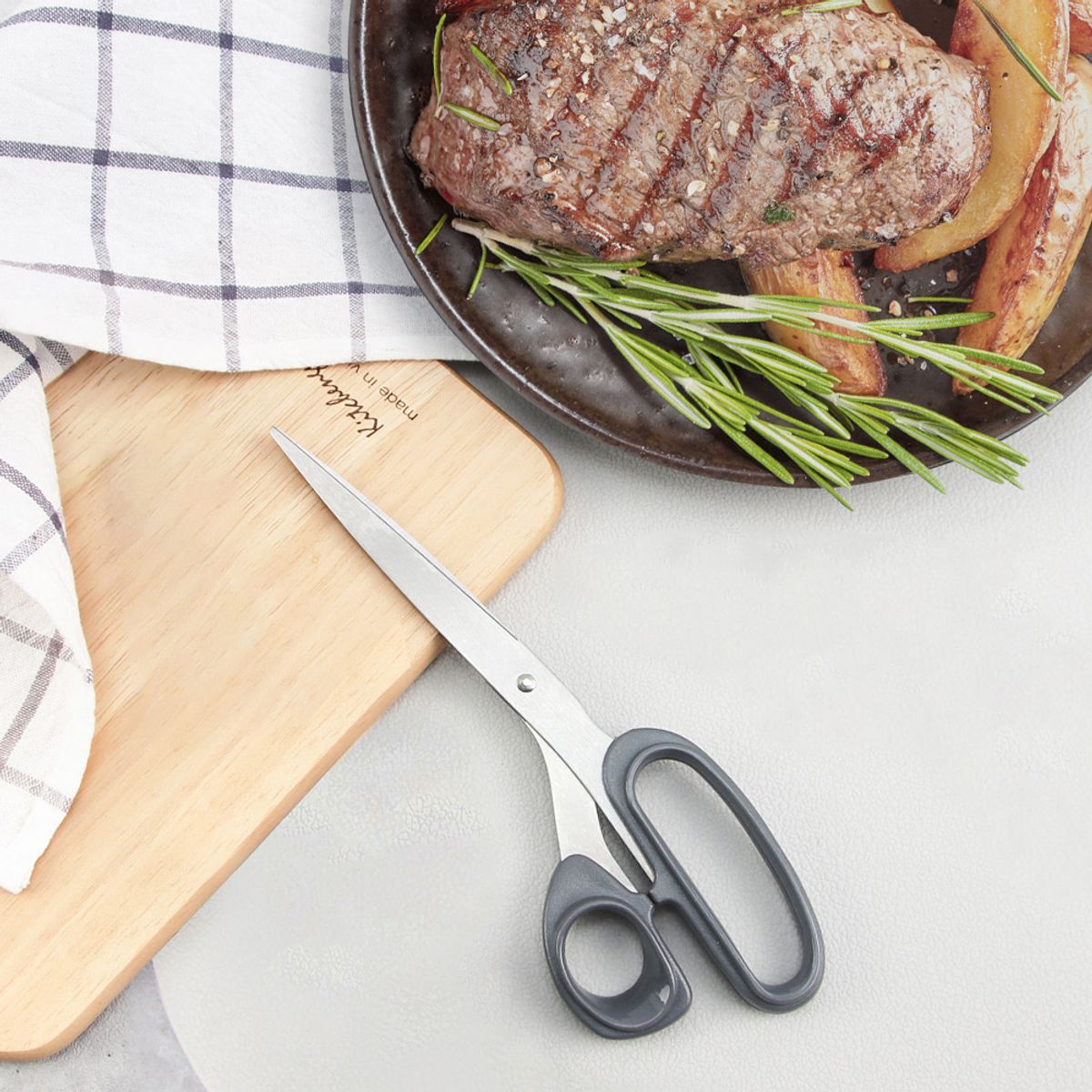 키친구(KITCHENGU) 스텐 요리 주방 고기 캠핑 채소 야채 식가위 3종
