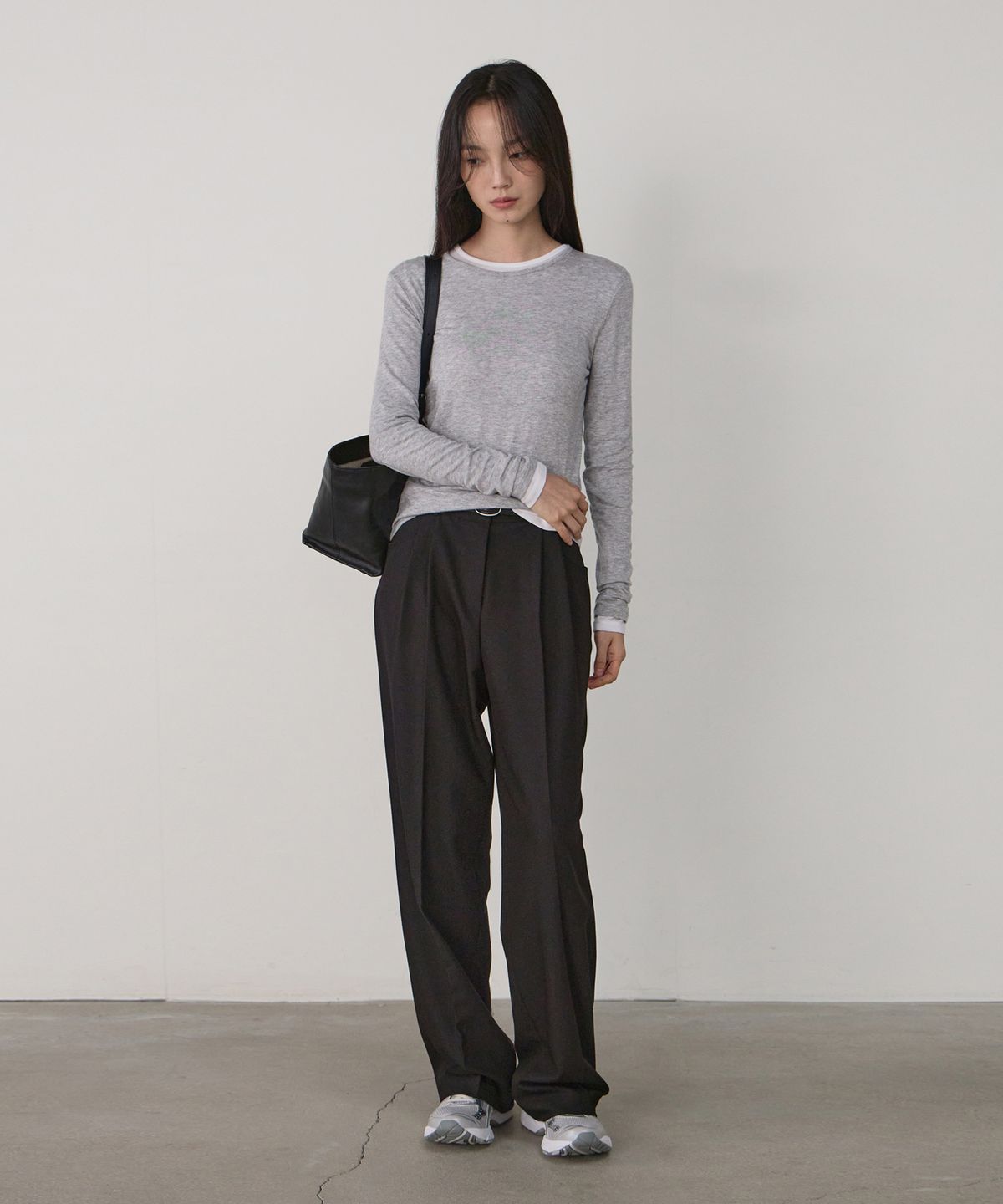 더마고(THEMARGOT) SOFT WOOL TEE (GRAY)