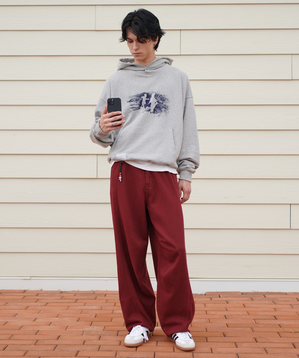 미드선(MIDSUN) Oceans Hoodie-Grey