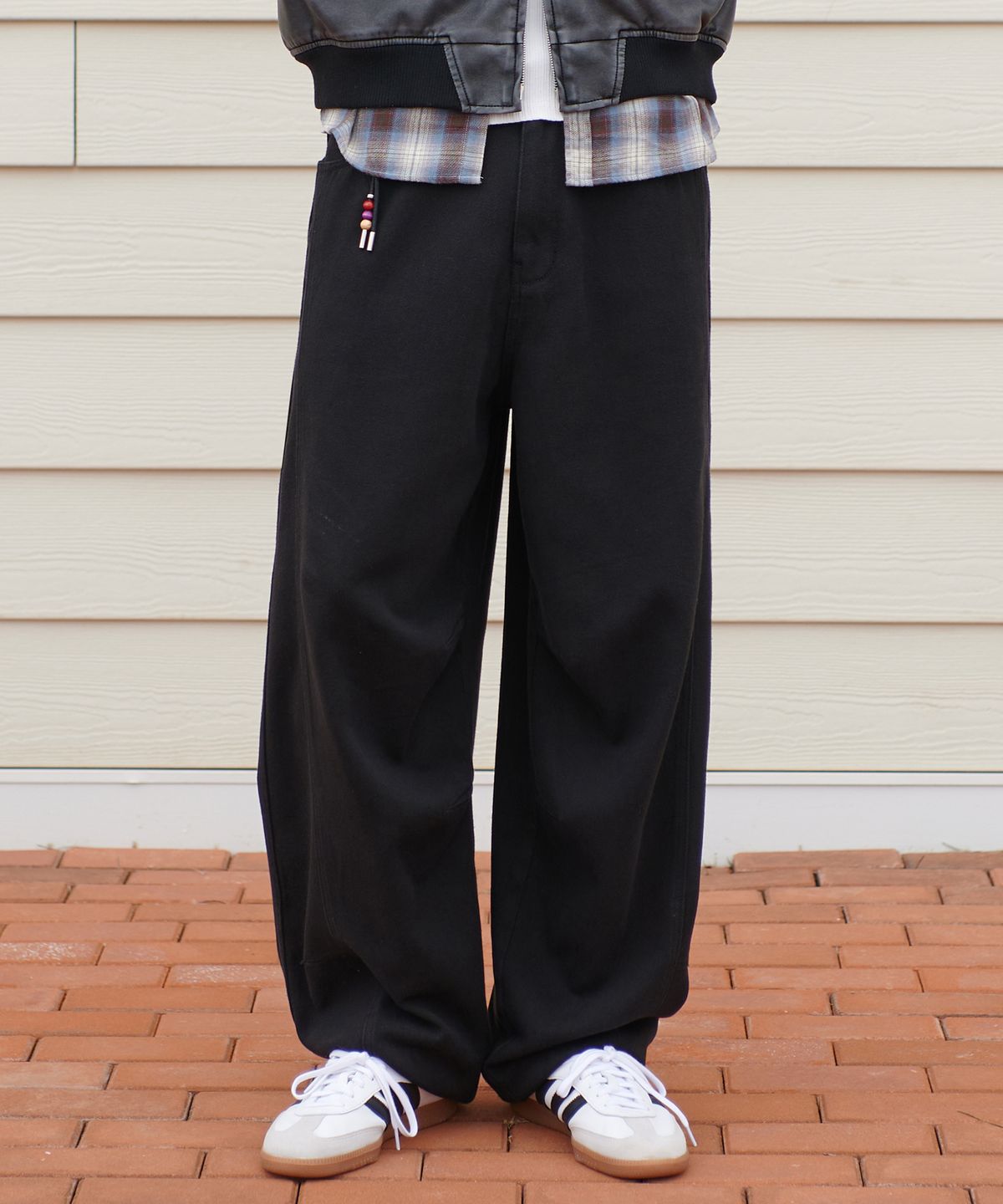 미드선(MIDSUN) Infusion Dart Curved Pants-Black