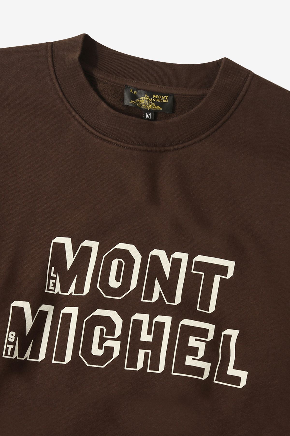 르몽생미셸(LE MONT ST MICHEL) [기모] TALMINA- Logo sweatshirt_Brown