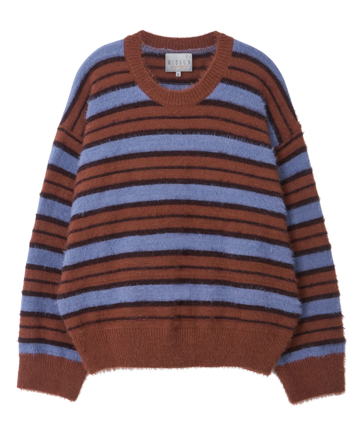 미드선(MIDSUN) Tropic Hairy Crop Knit-Brown