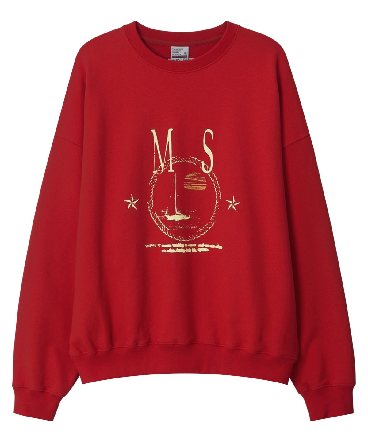 미드선(MIDSUN) MS Yacht Sweat Shirt-Red