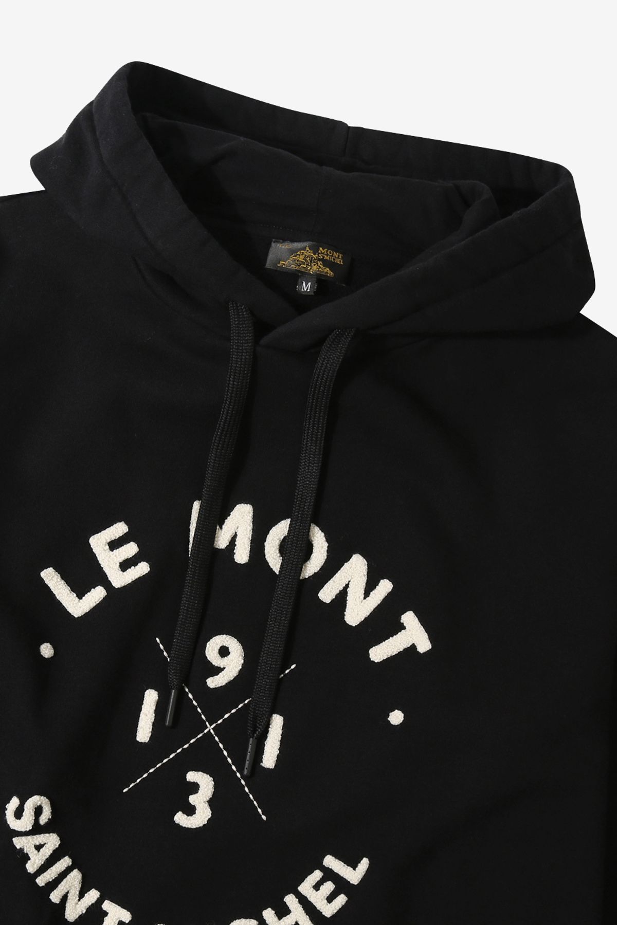 르몽생미셸(LE MONT ST MICHEL) [기모] Tiny - Circle Logo Sweatshirt_Black