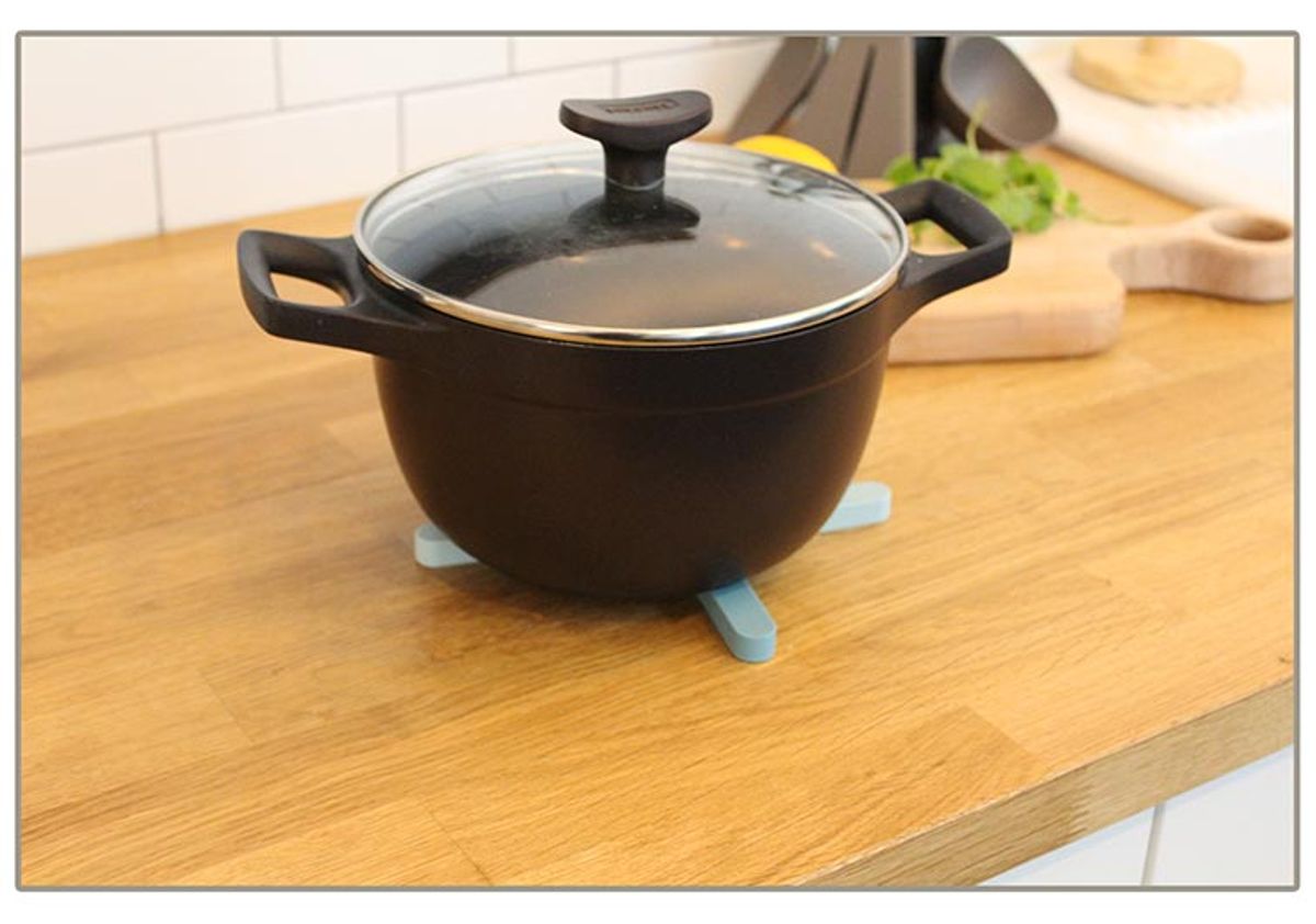 키친구(KITCHENGU) 실리콘 접이식 냄비 찻잔 컵 받침 티코스터
