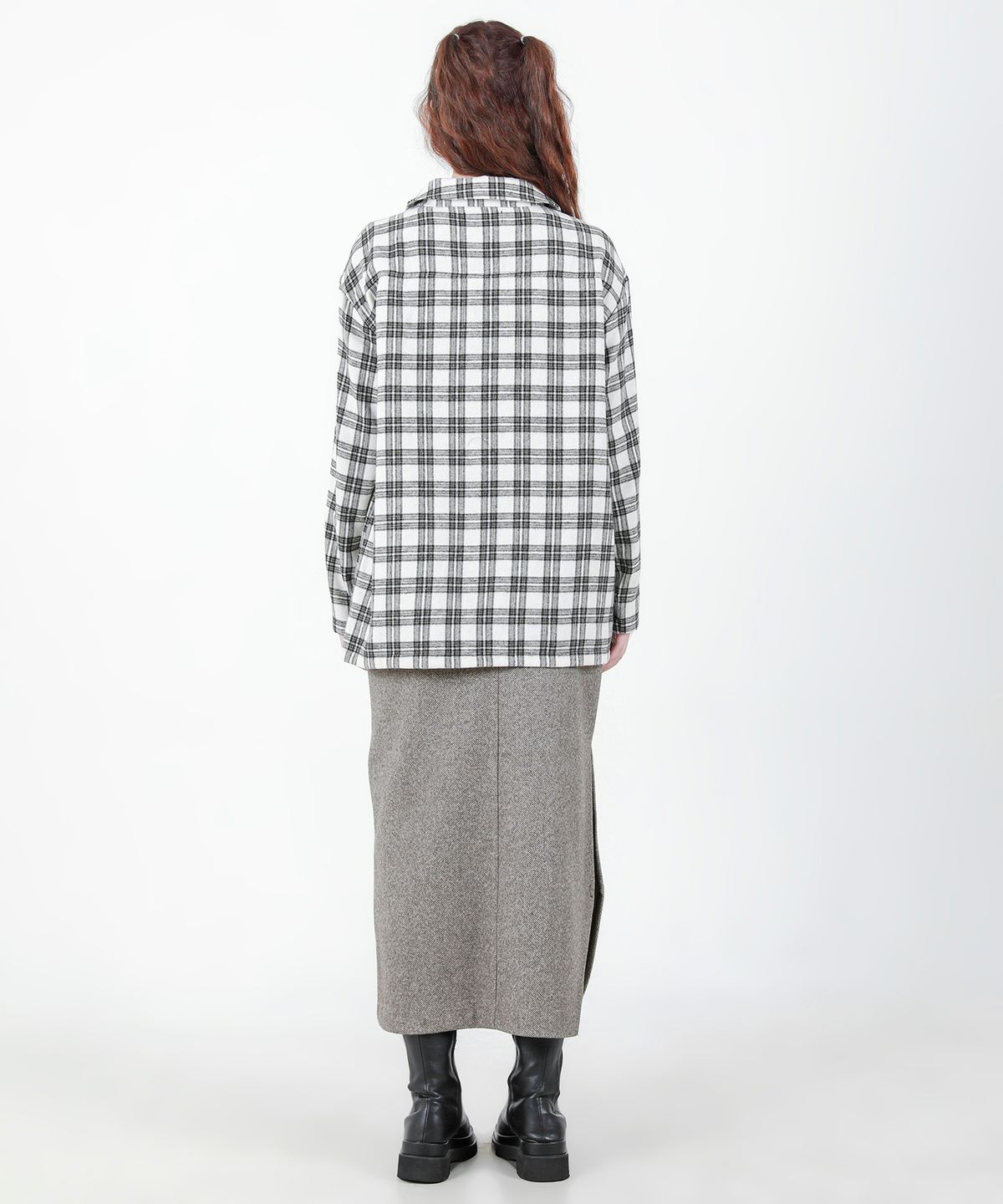 카타르시스(KATHARSIS) 벨트 컷팅 롱  스커트 브라운 ONE SIZE