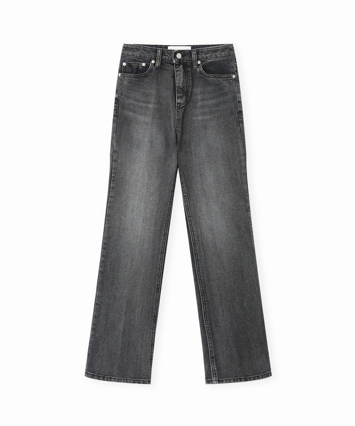더마고(THEMARGOT) FLEECE FRONT WRINKLE DENIM (BLACK)