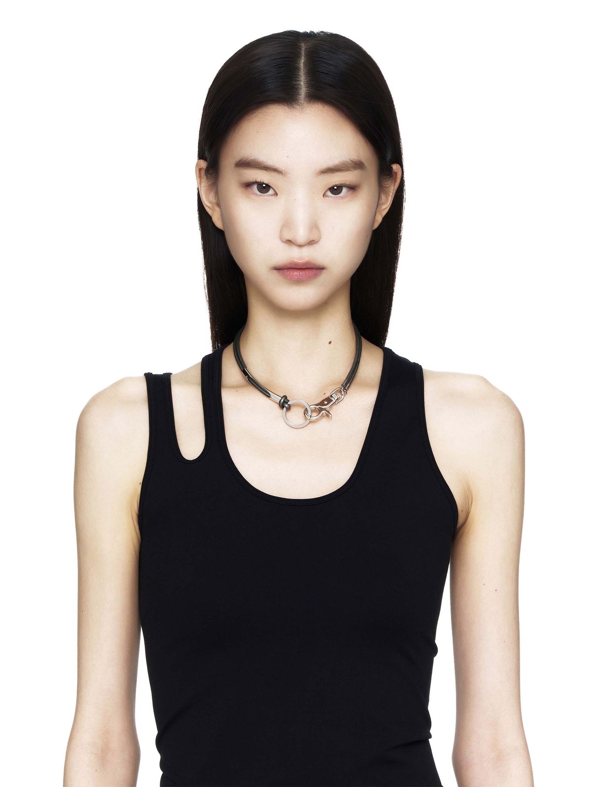 세이지가(SAGEGA) 3way Leather Necklace (Metal Gray)