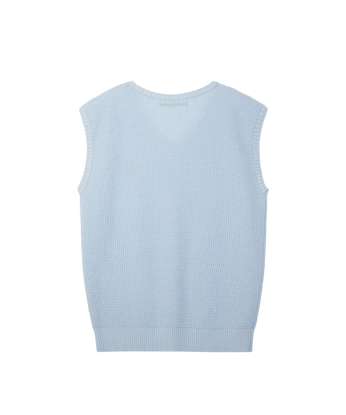 레스트앤레크레이션(REST&RECREATION) OVERSIZED V-NECK KNIT VEST - SKY BLUE
