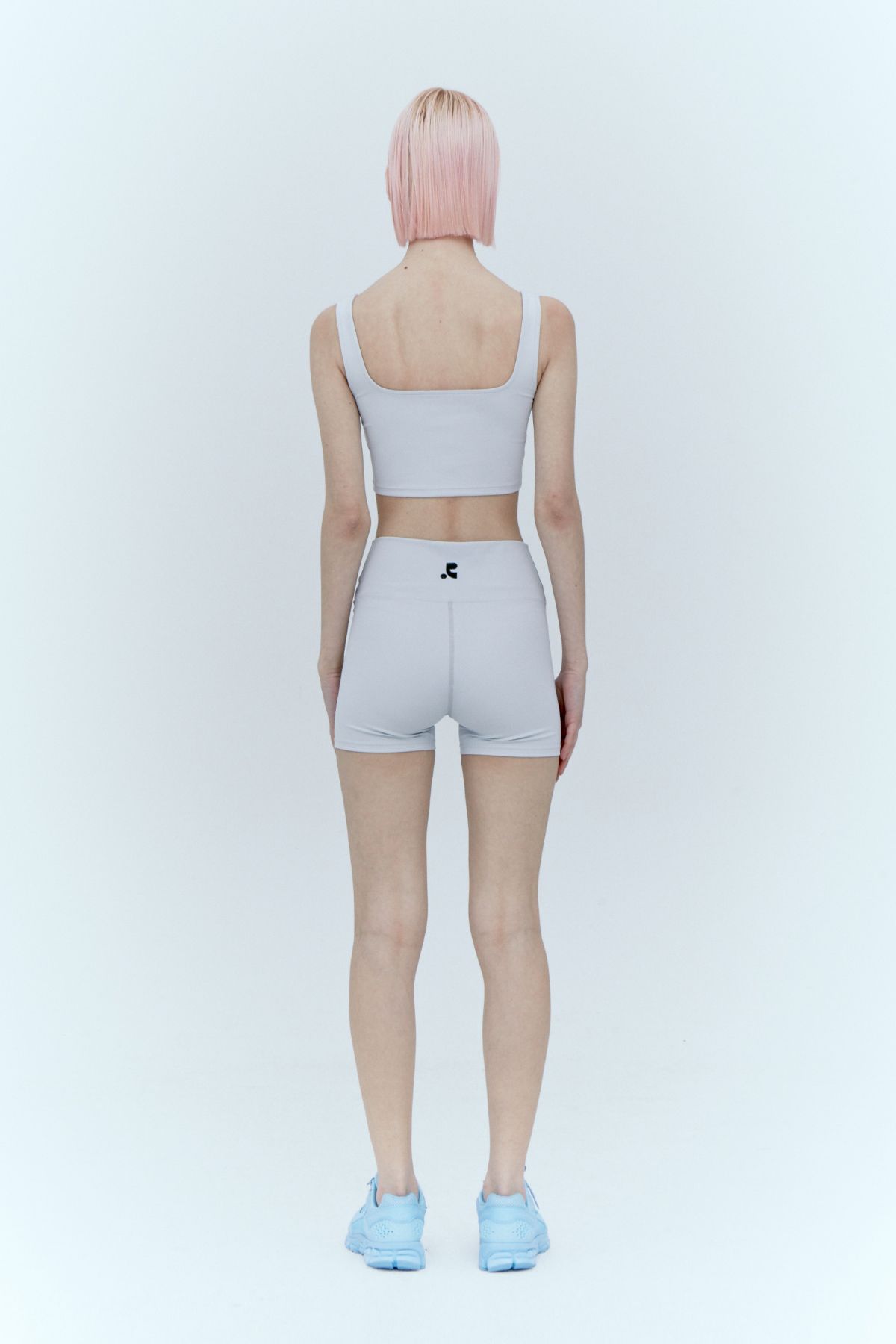 레스트앤레크레이션(REST&RECREATION) LOGO TOP + SHORTS SET - GREY