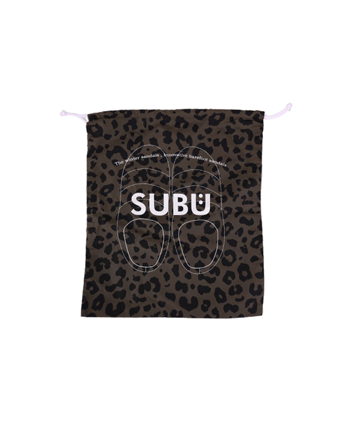 스부(SUBU) 다운 샌들 익스클루시브 - 레오파드 다크 브라운 / KR-101