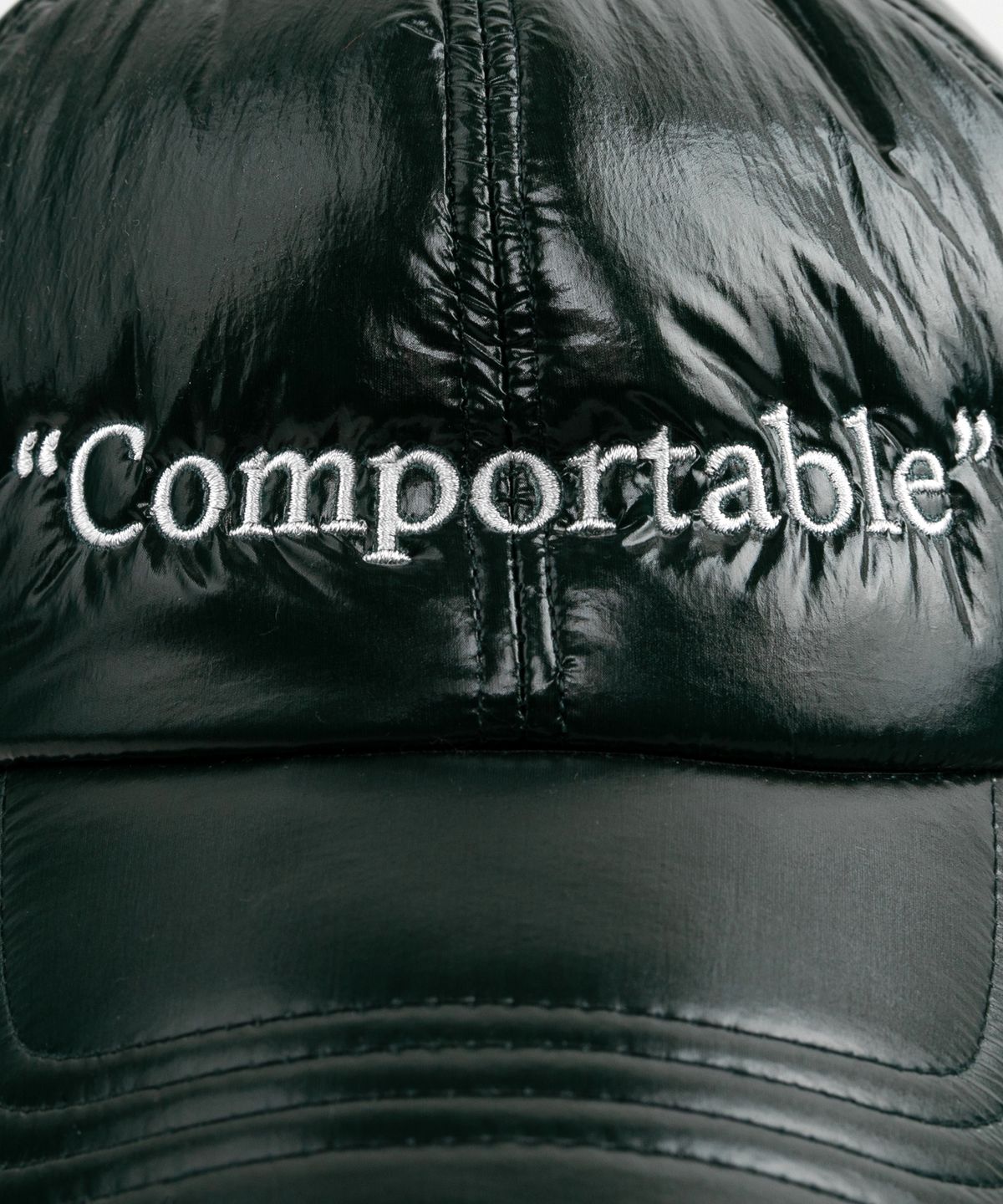 윅(WICK) Comportable 글로시 패딩 볼캡-그린