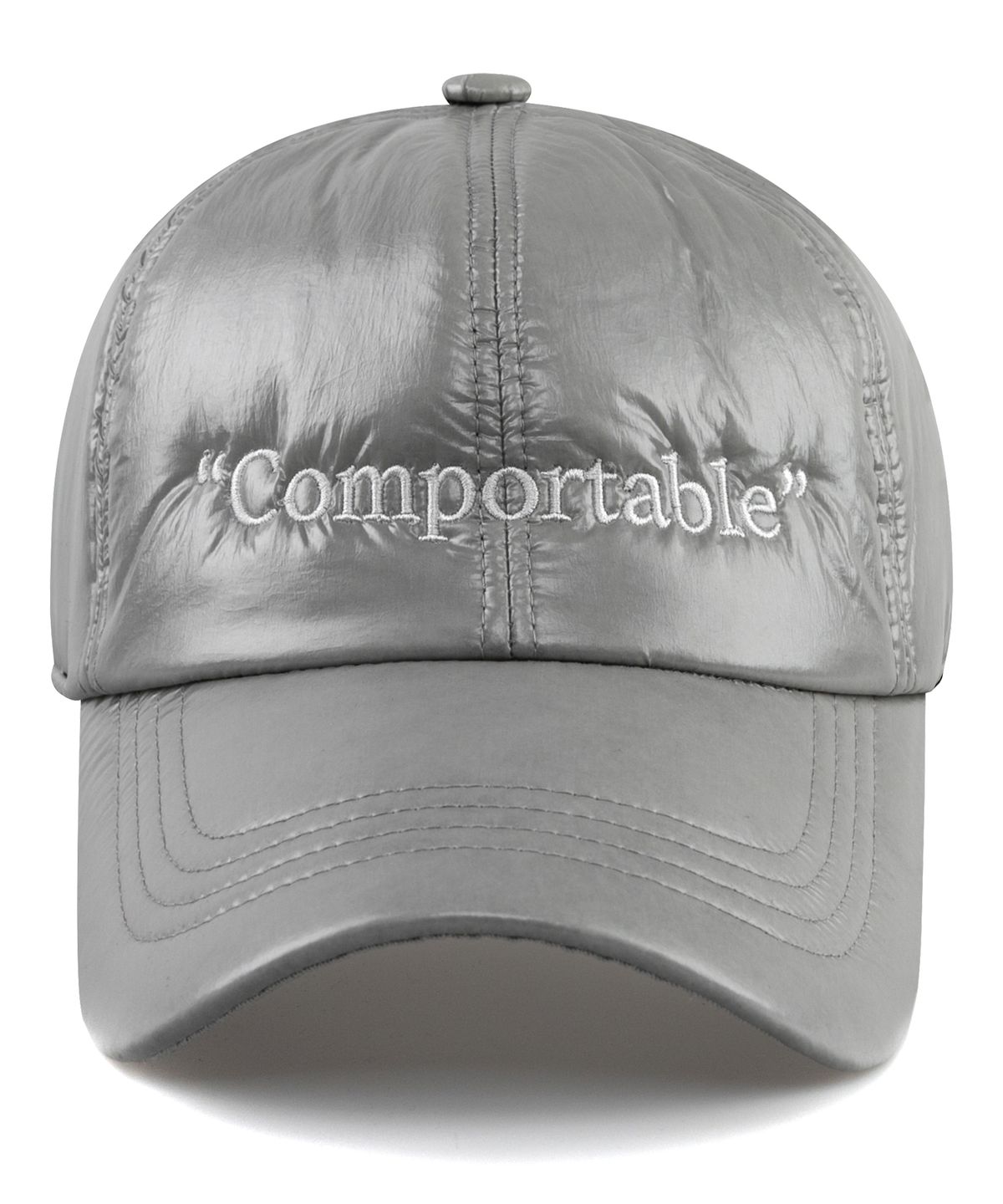 윅(WICK) Comportable 글로시 패딩 볼캡-그레이