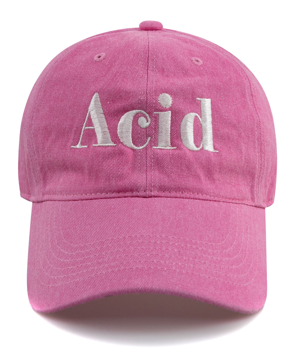 윅(WICK) ACID 피그먼트 볼캡-핑크