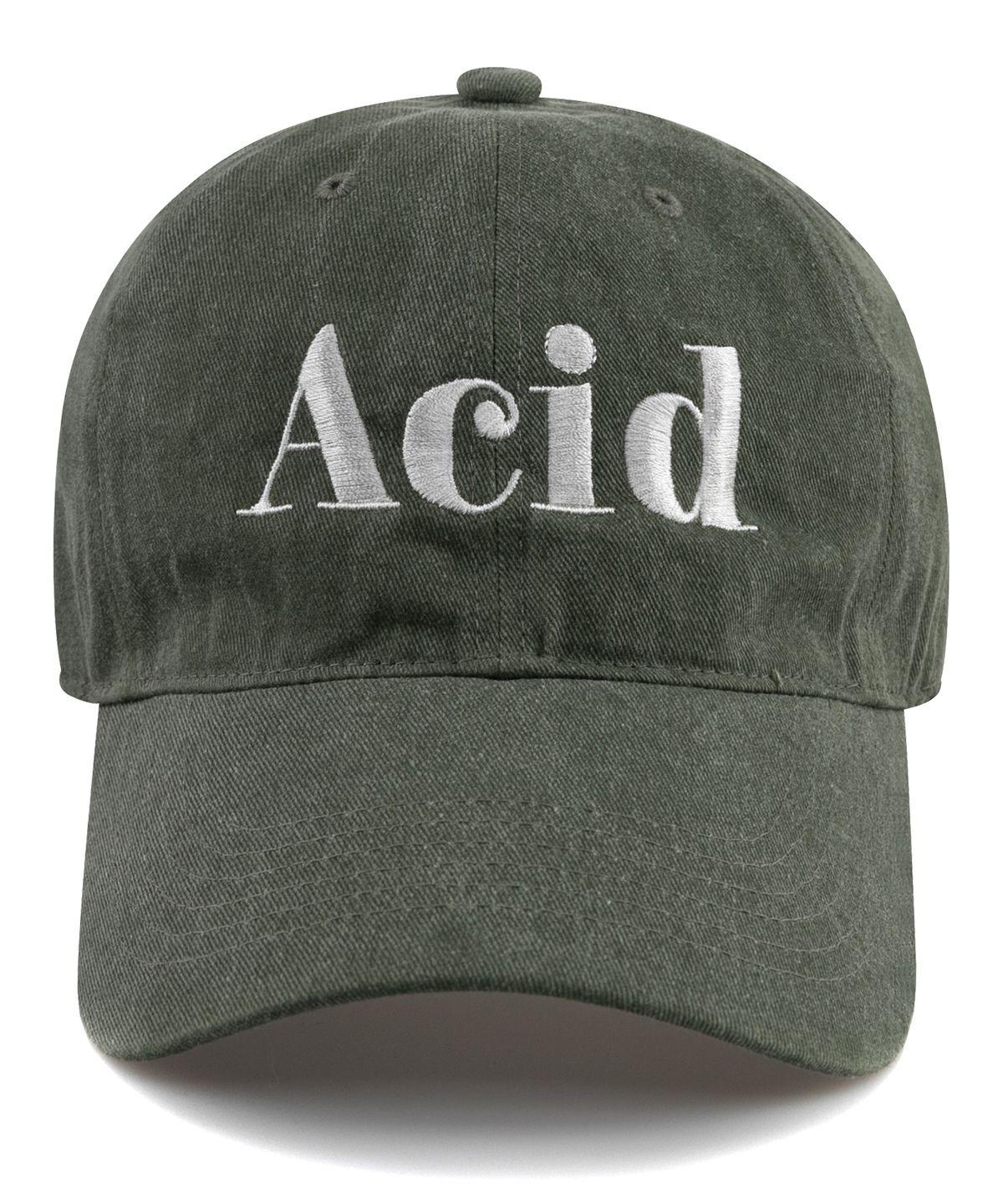 윅(WICK) ACID 피그먼트 볼캡-카키