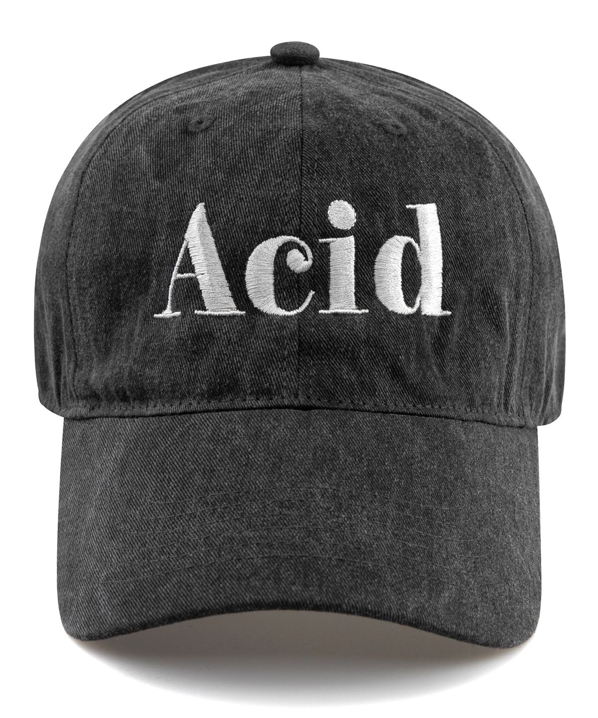 윅(WICK) ACID 피그먼트 볼캡-차콜