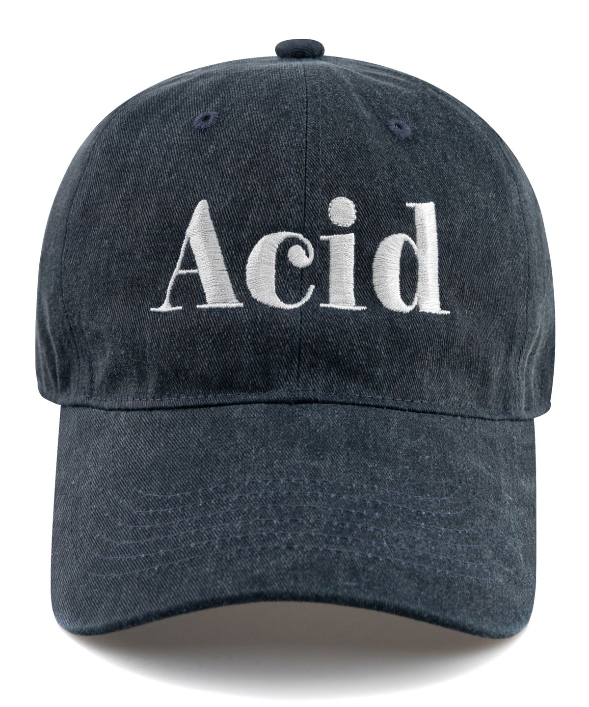 윅(WICK) ACID 피그먼트 볼캡-네이비