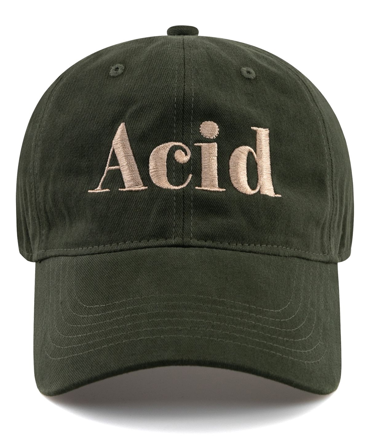 윅(WICK) ACID 코튼 피치 볼캡-카키