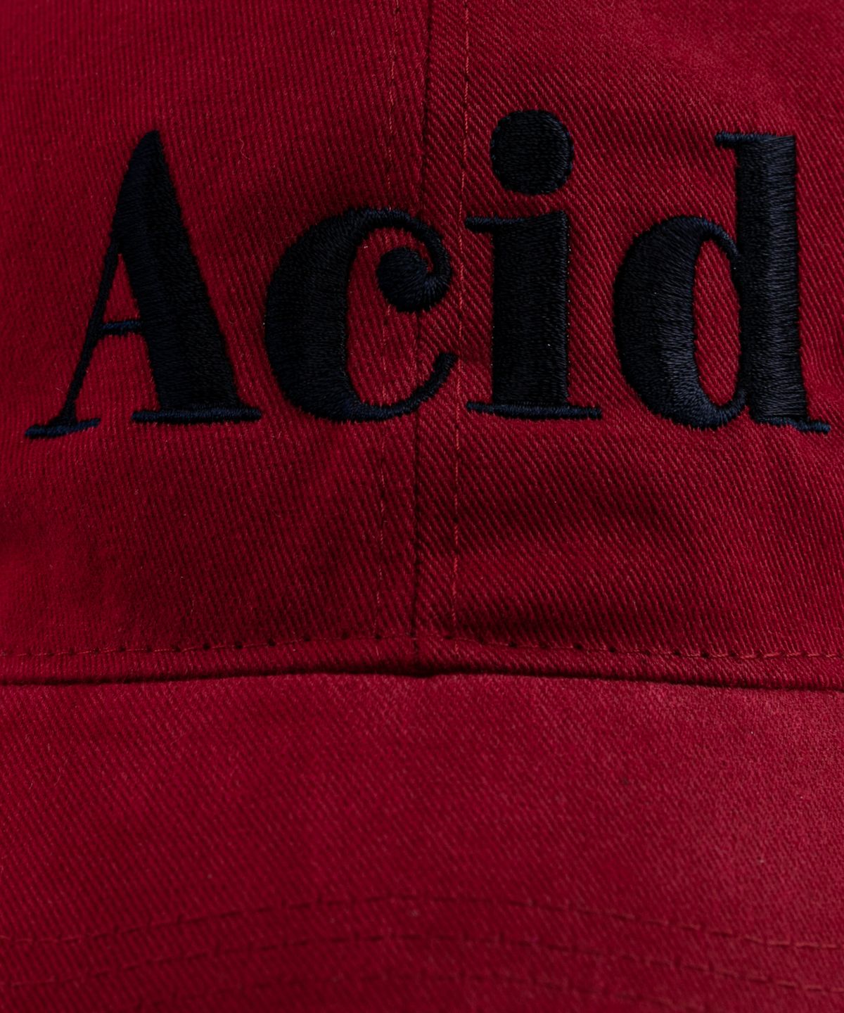 윅(WICK) ACID 코튼 피치 볼캡-레드와인