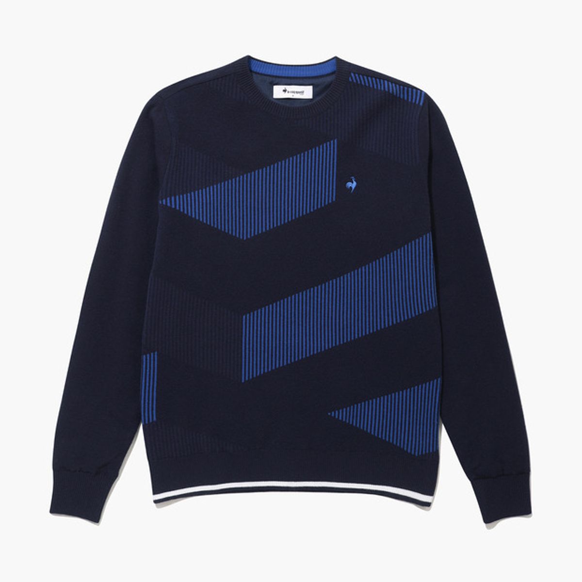 르꼬끄 골프(LECOQ GOLF) 남성 GEOMETRIC 패턴 스웨터 (GP421MKPN1)