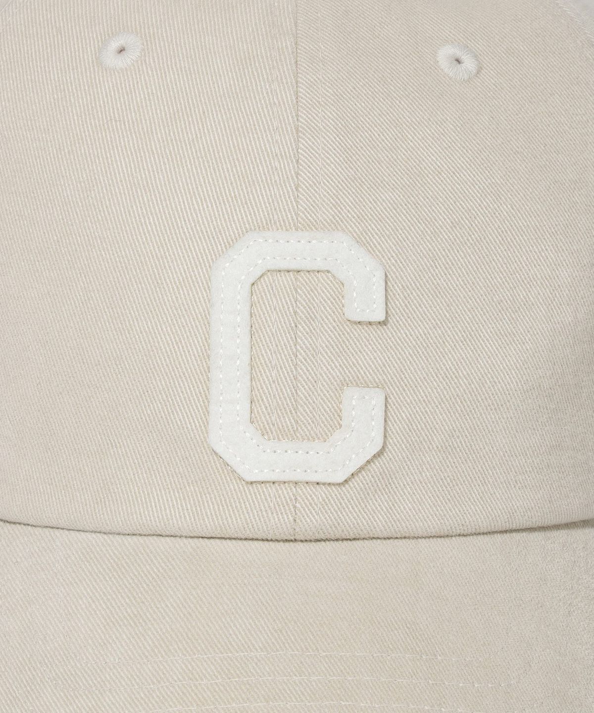 커버낫(COVERNAT) C로고 코지 핏 워싱 볼캡 Beige