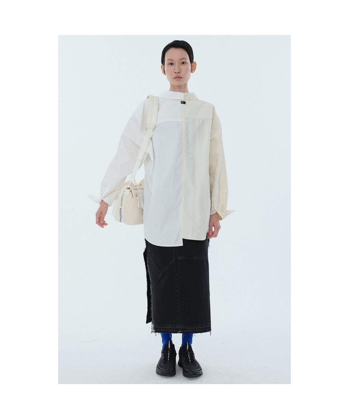 래코드(RECODE) [RE;CODE] Airbag Mesh Bucket bag_RYBAM24813IVX
