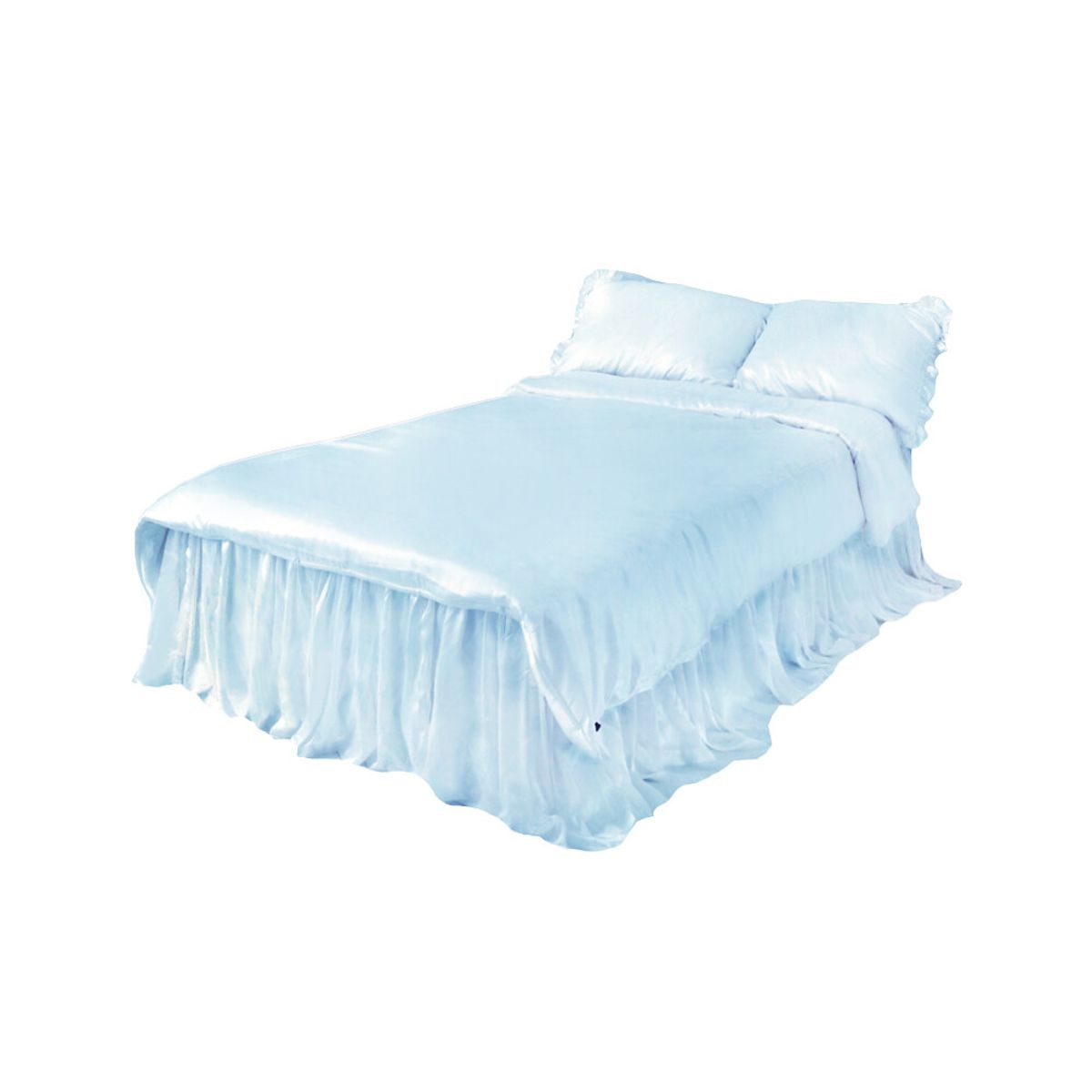 칸드(KAND) 새틴 베드스커트 풀세트 (S/SS/Q/K/LK) 24colors