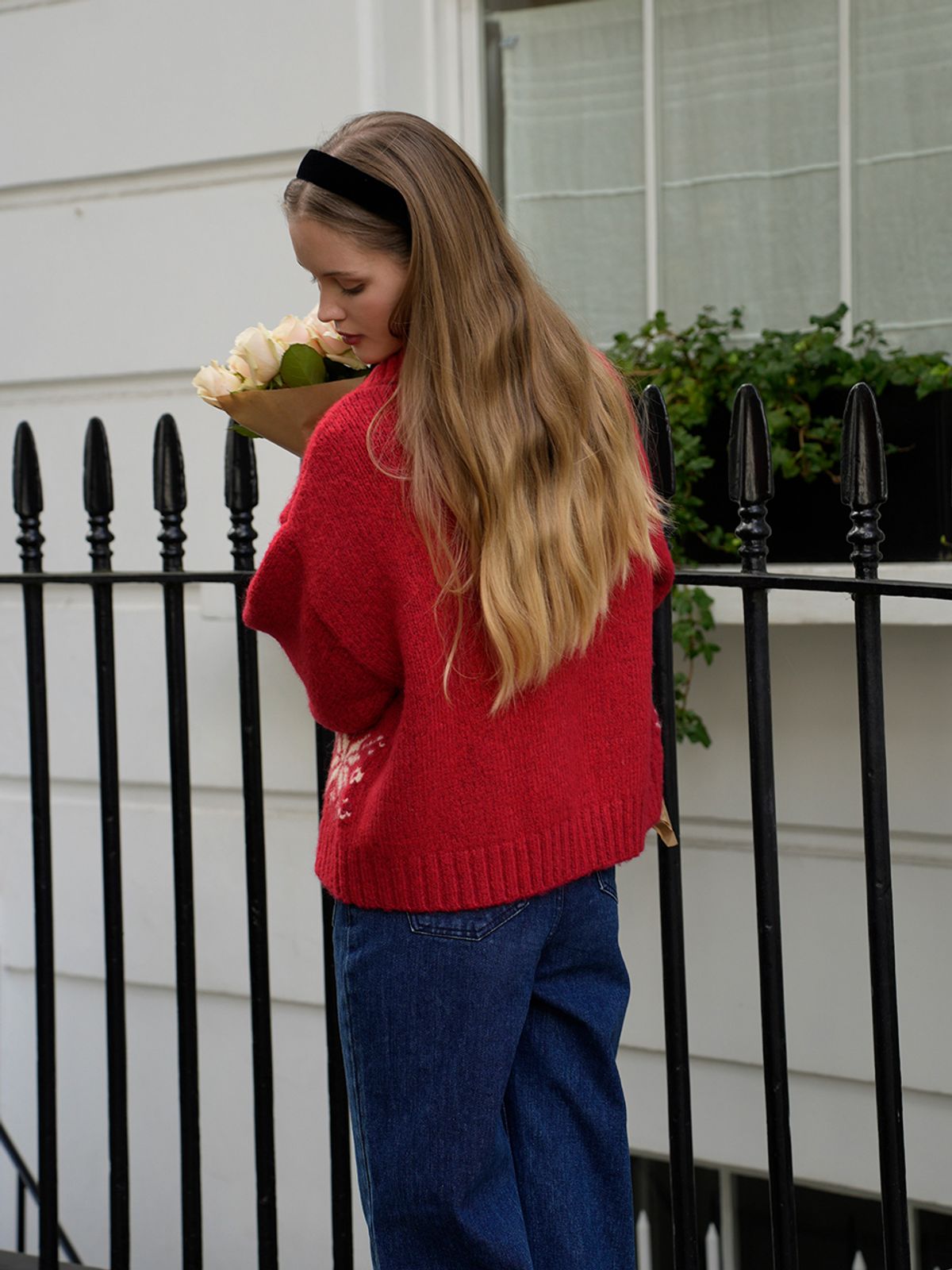 랭앤루(LANGNLU) CLAUS Duffle Knit Cardigan(클로스)_RED