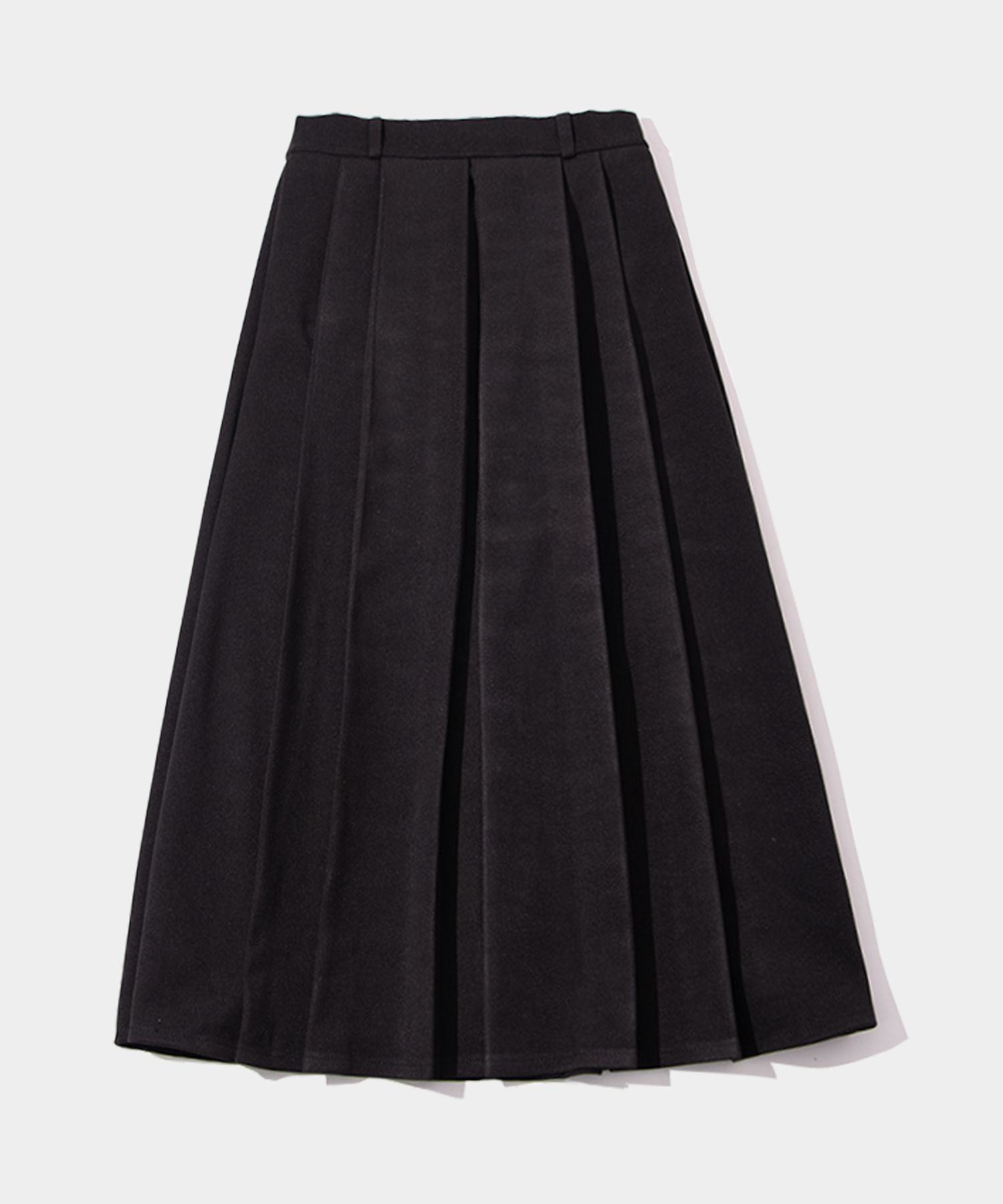 MUSINSA | PLACE STUDIO Classic Suede Plaid Pleated Midi