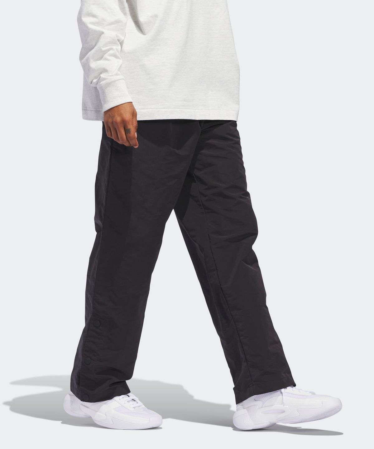 아디다스(ADIDAS) 바스켓볼 우븐 스냅 팬츠 - 블랙 / IW5639