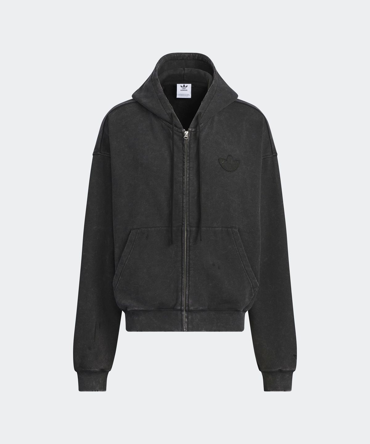 아디다스(ADIDAS) 워시드 후디 재킷 - 블랙 / JM7285