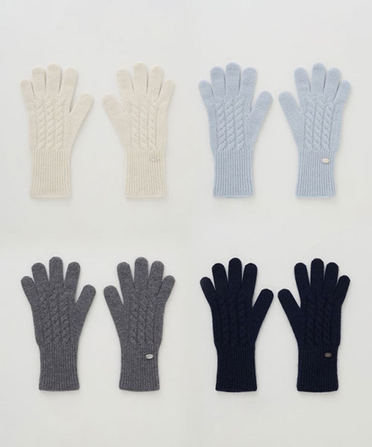 링서울(LINGSEOUL) soft wool cable knit glove (4Color)