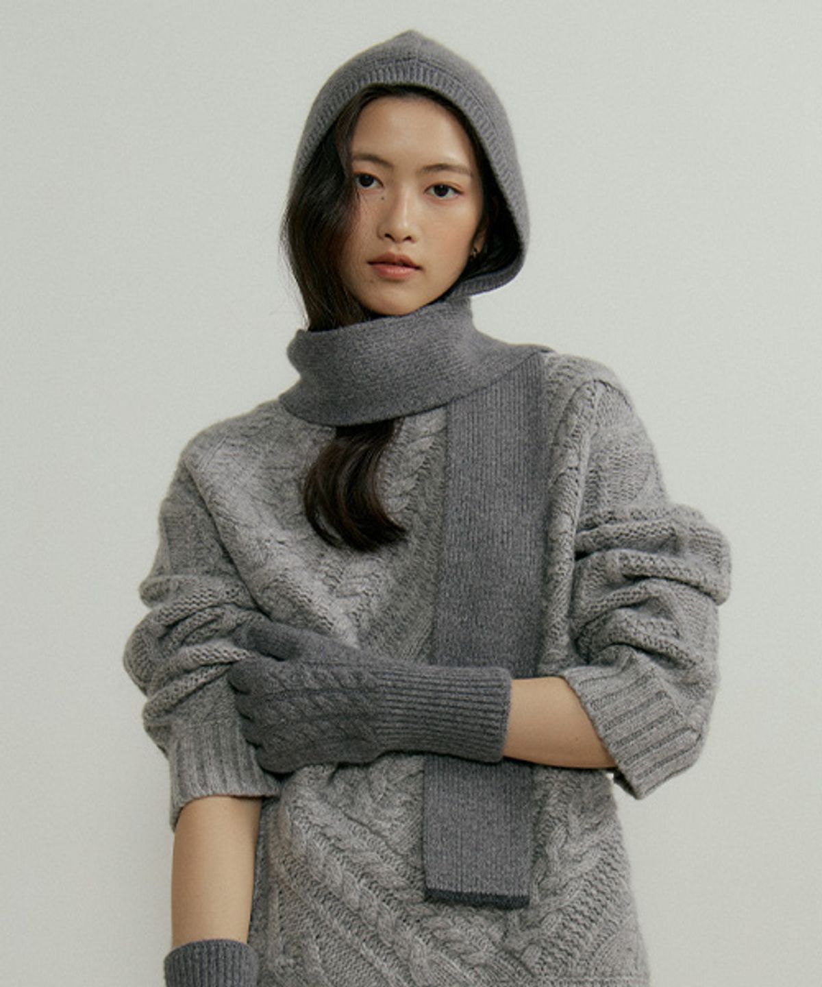 링서울(LINGSEOUL) soft wool muffler balaclava (4Color)