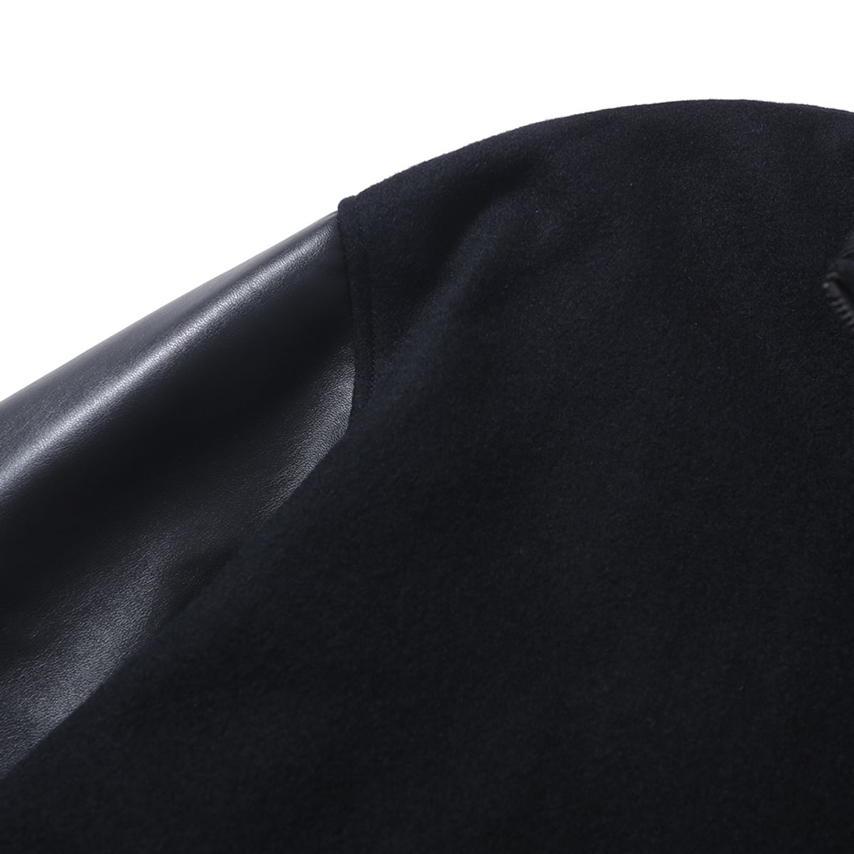 모이프(MOIF) [AW23]STAND COLLAR VARSITY JACKET / BLACK