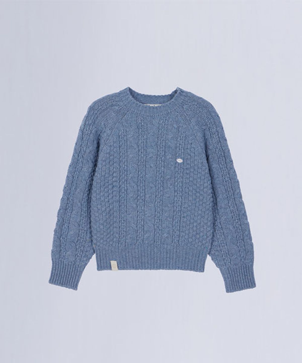 헤인트(HAINT) STANDARD FIT CABLE KNIT_SKY BLUE