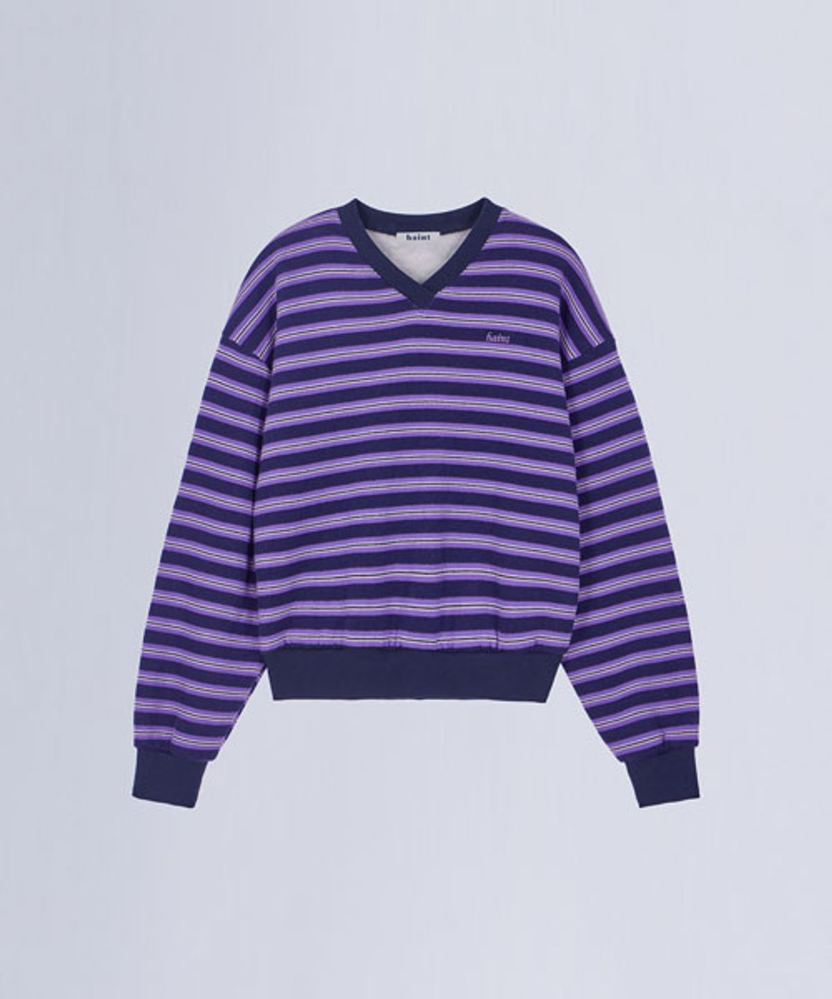 헤인트(HAINT) MILLIE STRIPE V-NECK MTM